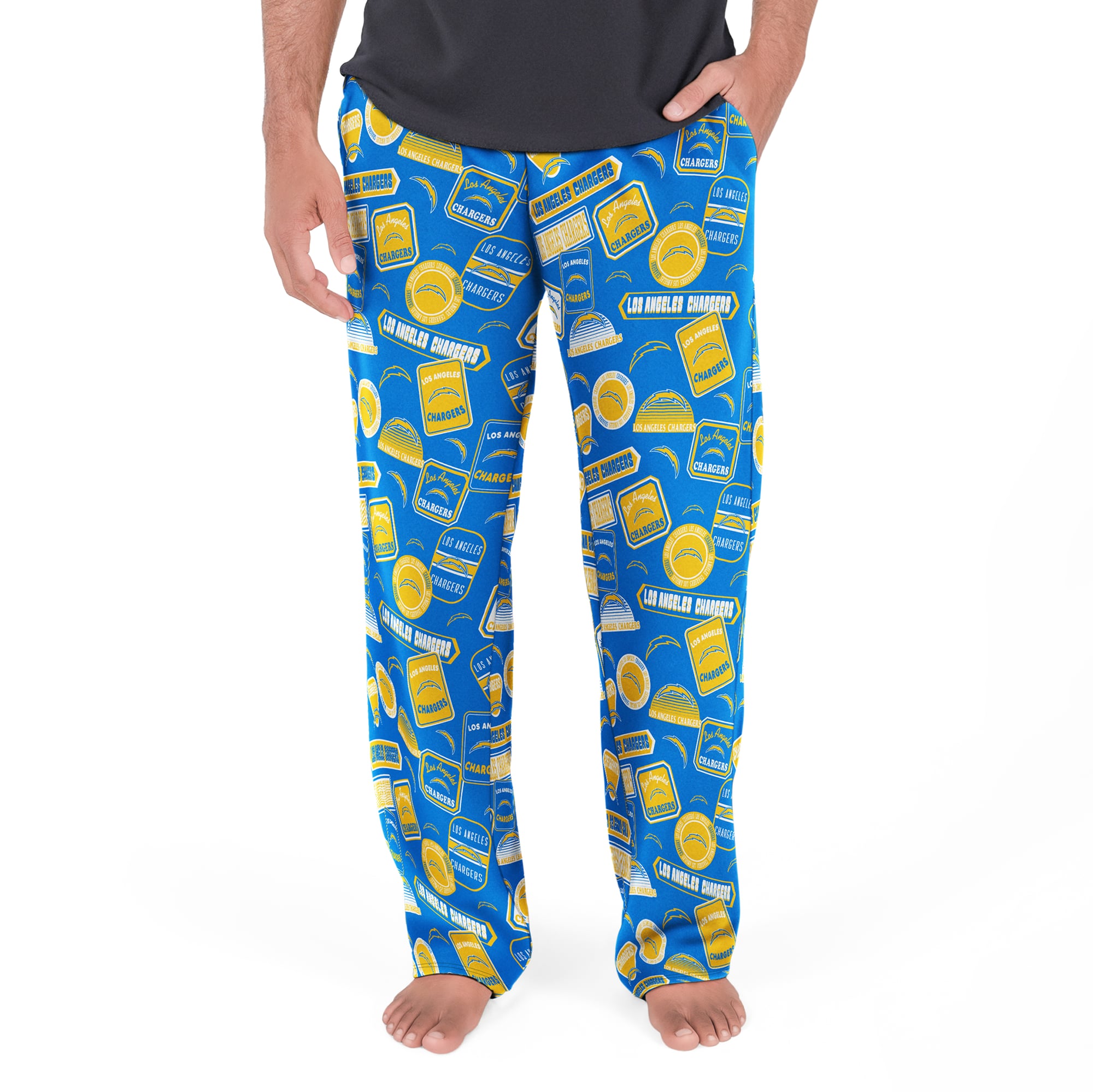 Men's Concepts Sport Powder Blue Los Angeles Chargers Grady Sleep Pants