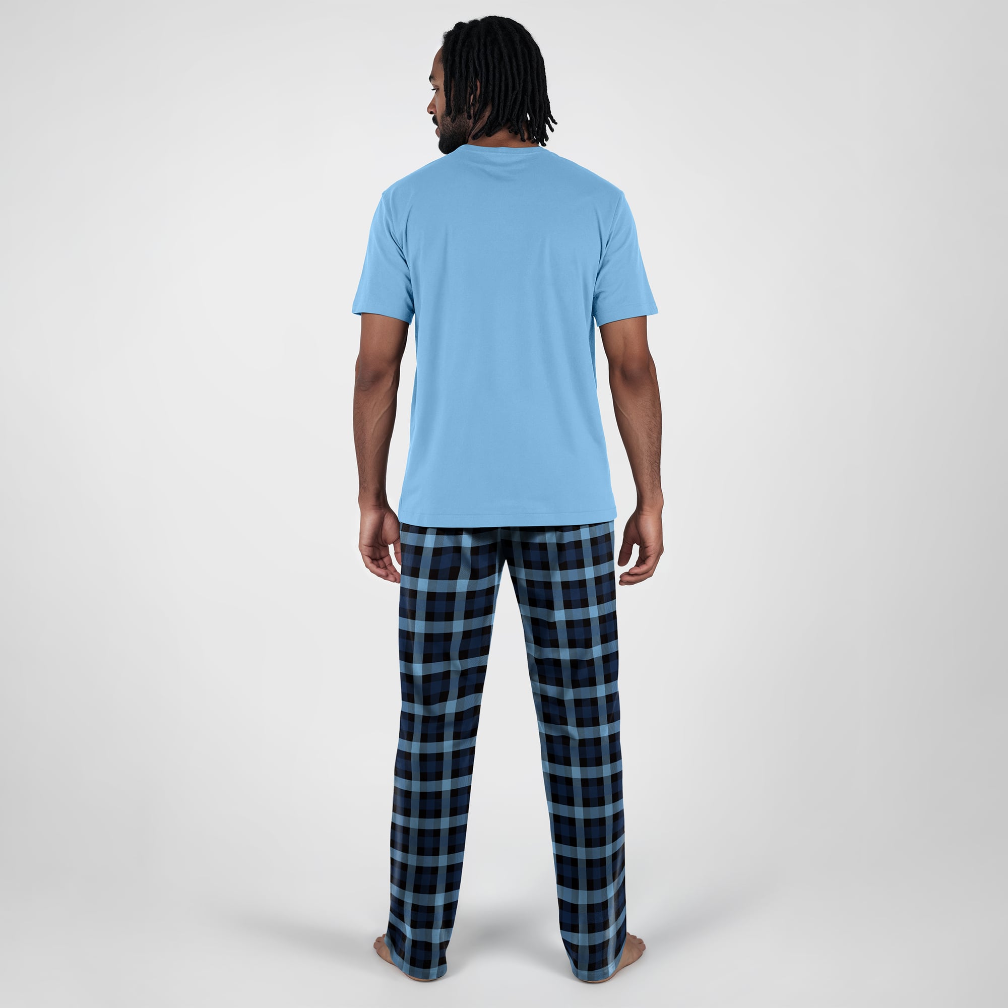 Men's Concepts Sport Powder Blue Los Angeles Chargers Highland Sleep Set