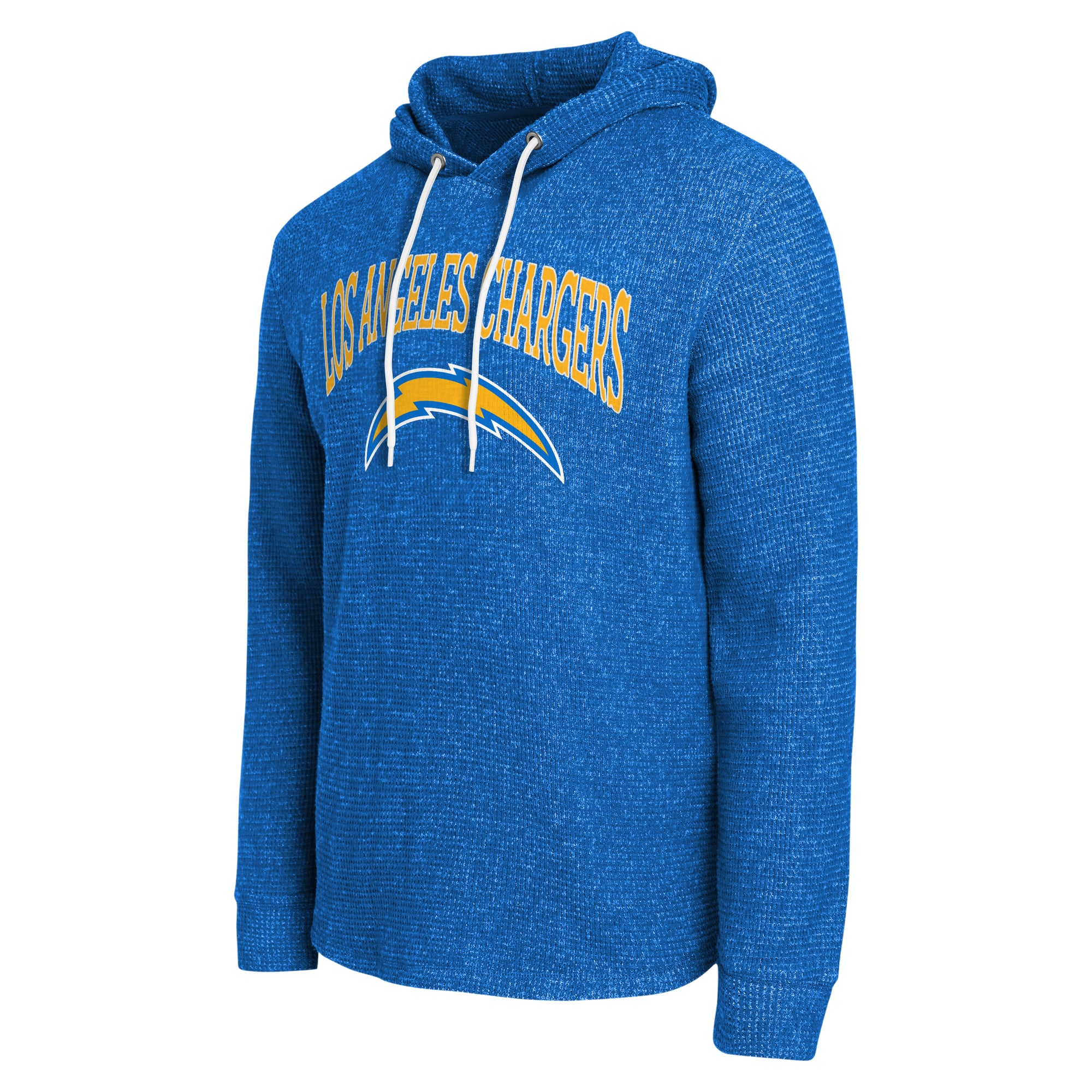 Collection Darius Rucker pour homme par Fanatics T-shirt à manches longues en maille gaufrée bleu poudré Los Angeles Chargers
