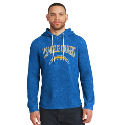 Los Angeles Chargers Darius Rucker Collection by Fanatics Waffle Knit Hooded Tri-Blend Long Sleeve T-Shirt - Powder Blue