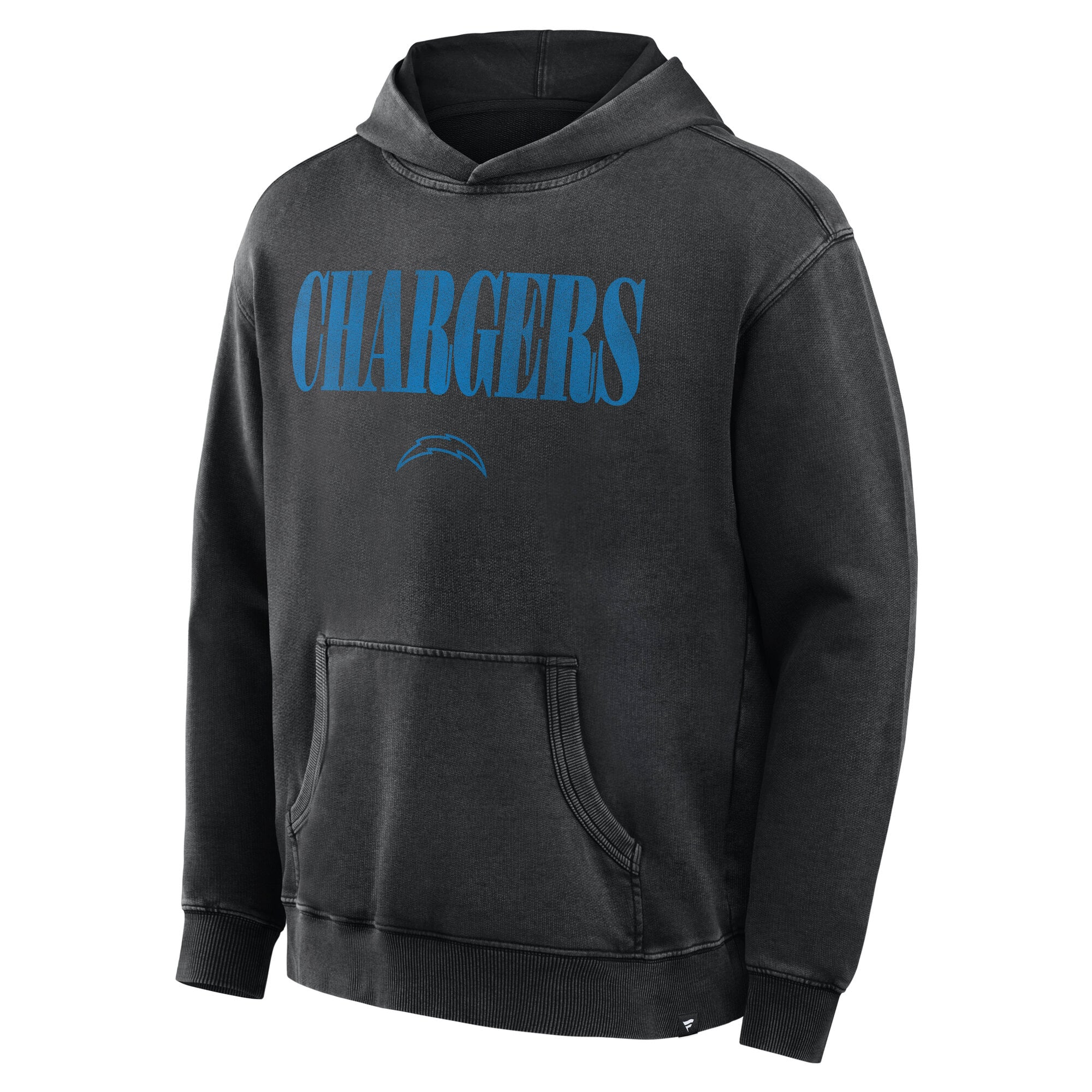 Sweat à capuche en molleton français Fanatics noir Los Angeles Chargers pour homme, modèle Relaxed Intense Rivalry