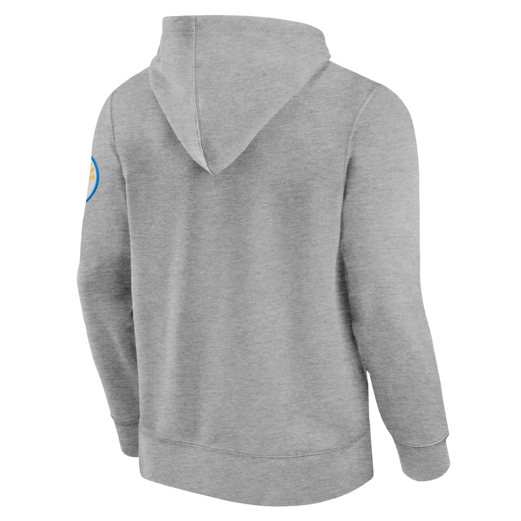 Los Angeles Chargers Fanatics Label Maker Pullover Hoodie - Gray