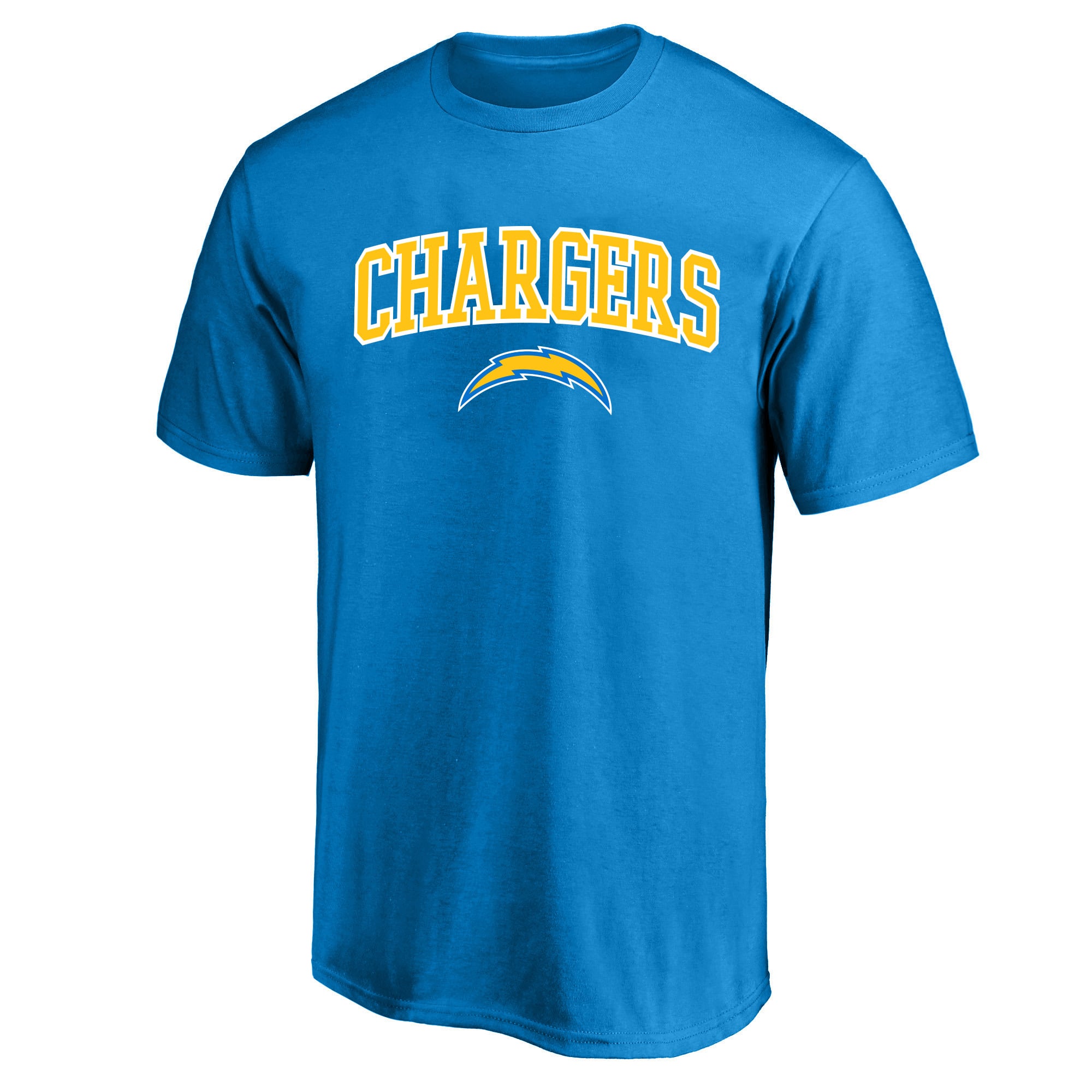 T-shirt Fanatics bleu poudre pour homme, logo arche des Chargers de Los Angeles, grandes tailles