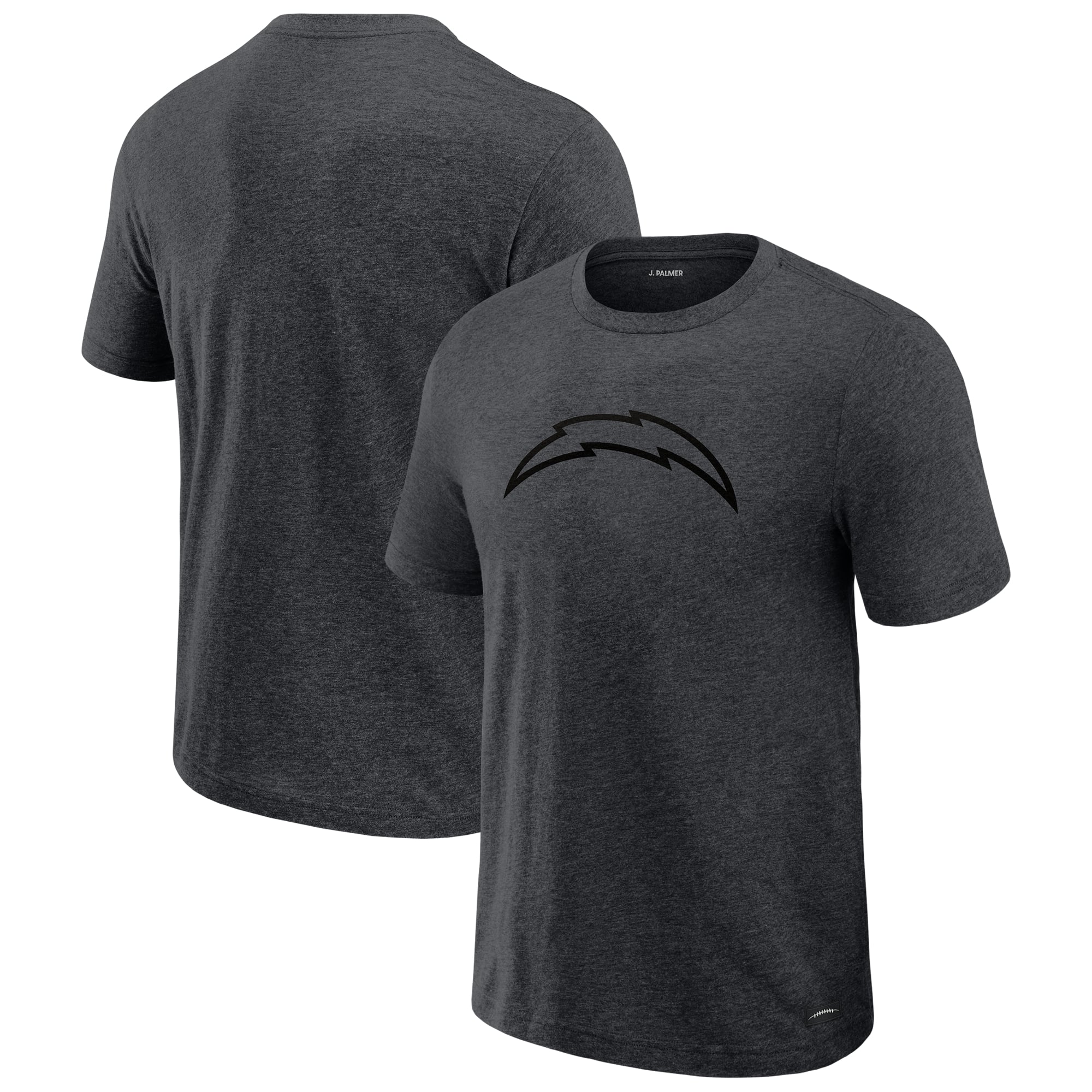 Men's J. Palmer Graphite Los Angeles Chargers Players Lounge Tri-Blend T-Shirt
