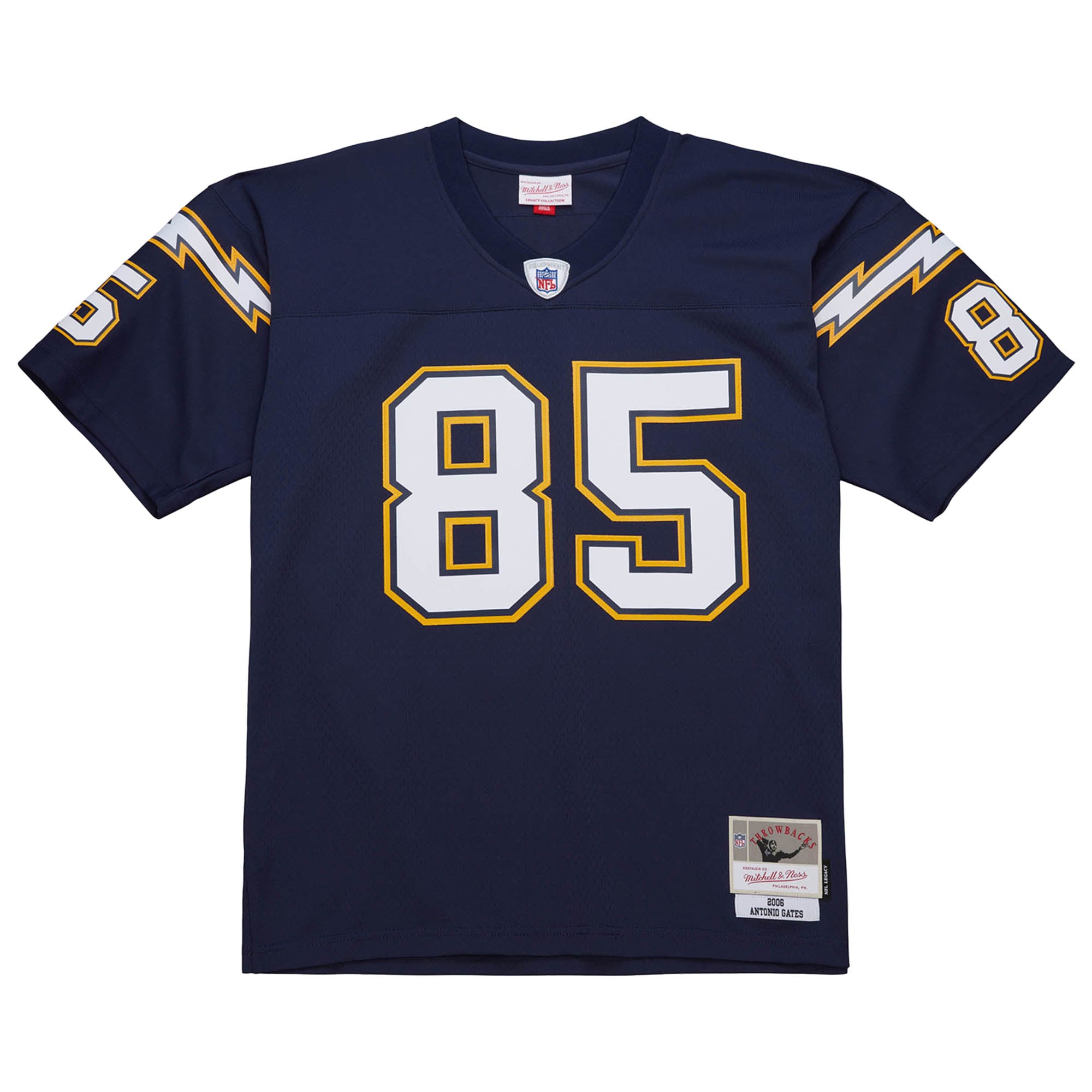 Men's Mitchell & Ness Antonio Gates Navy Los Angeles Chargers 2006 Legacy Replica Jersey
