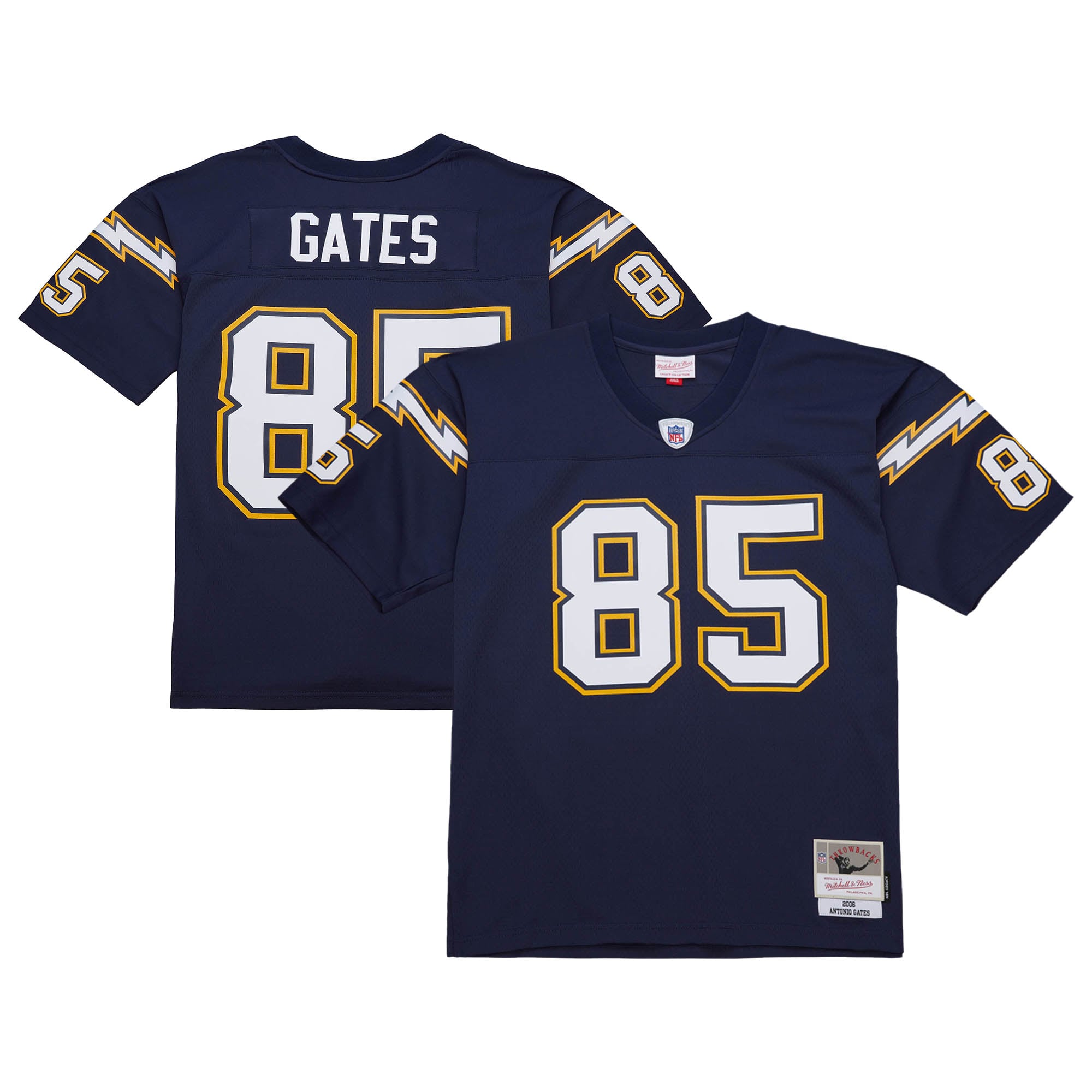 Men's Mitchell & Ness Antonio Gates Navy Los Angeles Chargers 2006 Legacy Replica Jersey