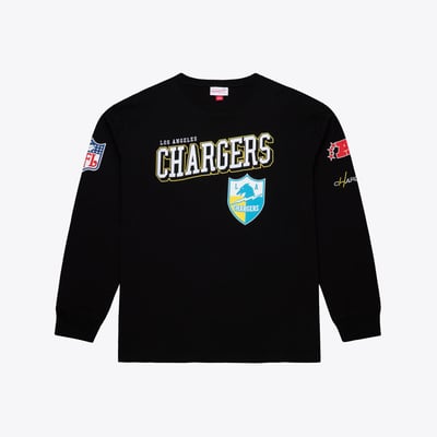  Los Angeles Chargers Mitchell & Ness Big & Tall Training Camp Long Sleeve T-Shirt - Black