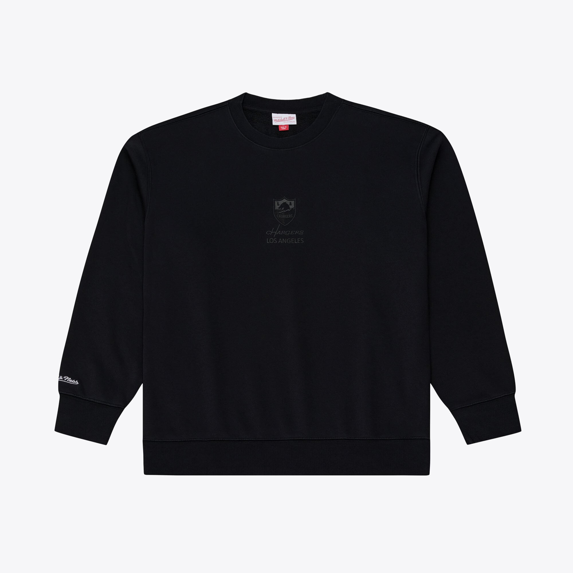 Sweat-shirt en polaire Mitchell & Ness Core Essentials Micro Logo noir pour homme