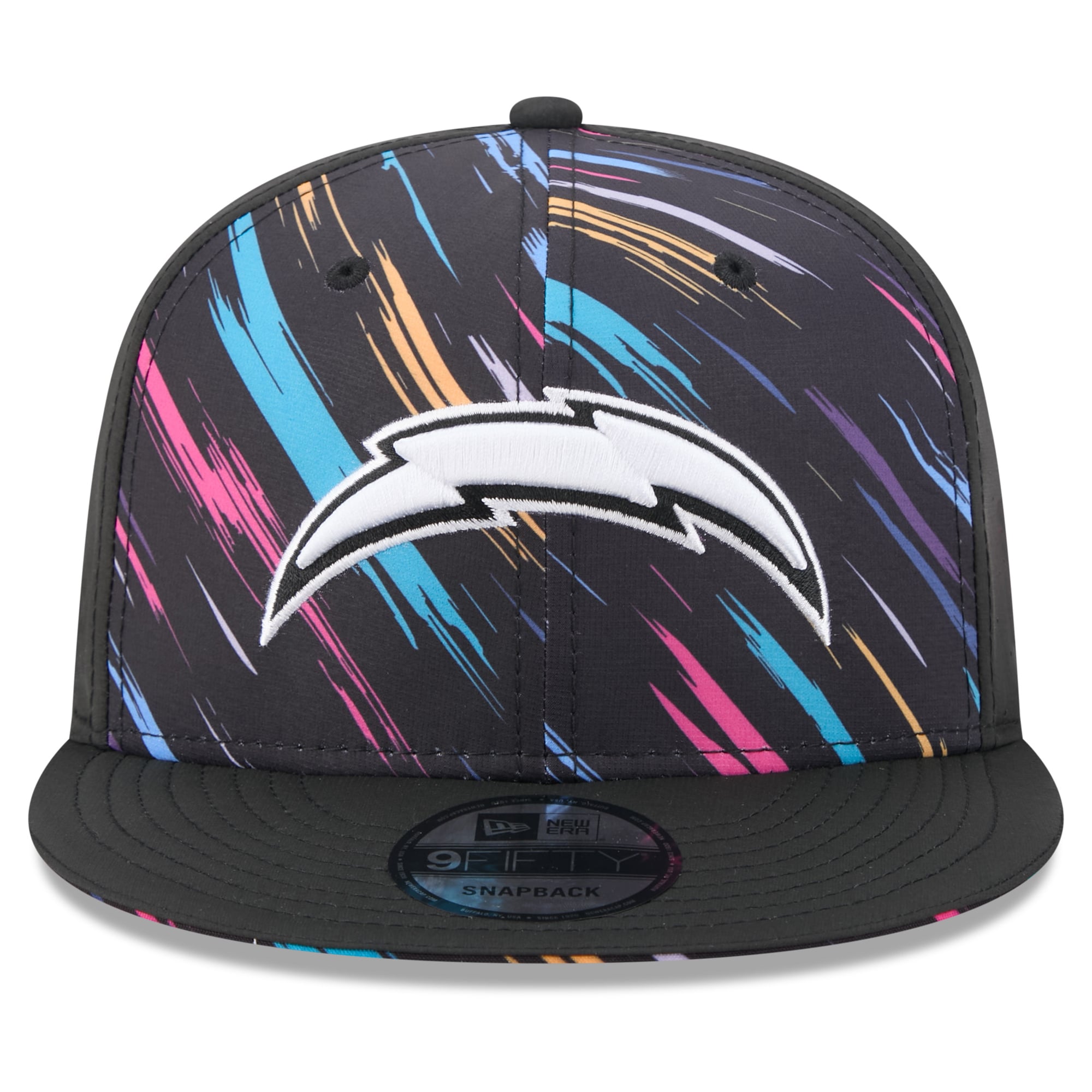 Casquette snapback New Era noire Los Angeles Chargers 2026 NFL Crucial Catch 9FIFTY pour homme