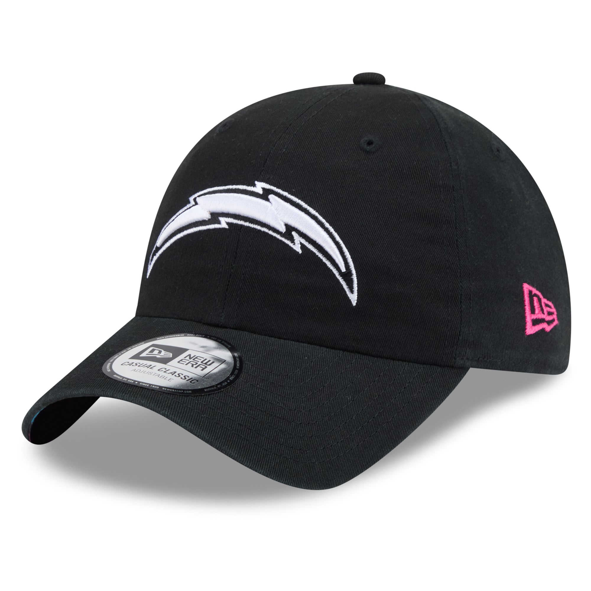 Men's New Era Black Los Angeles Chargers 2026 NFL Crucial Catch Casual Classic Adjustable Hat