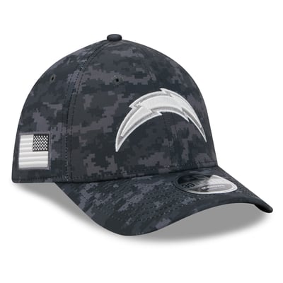 Los Angeles Chargers New Era 2026 Salute To Service 39THIRTY M-Crown Stretch Hat - Black