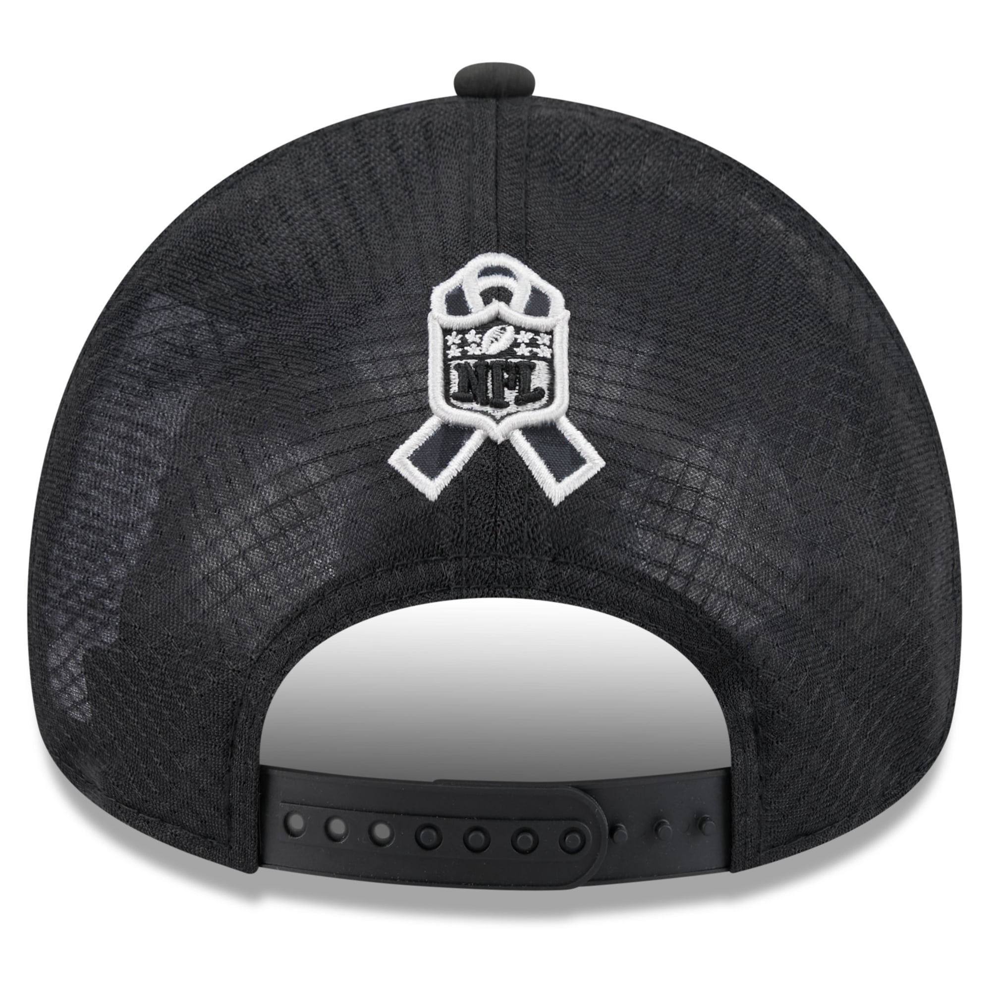 Men's New Era Black Los Angeles Chargers 2026 Salute To Service Apex 9FORTY Adjustable Trucker Hat
