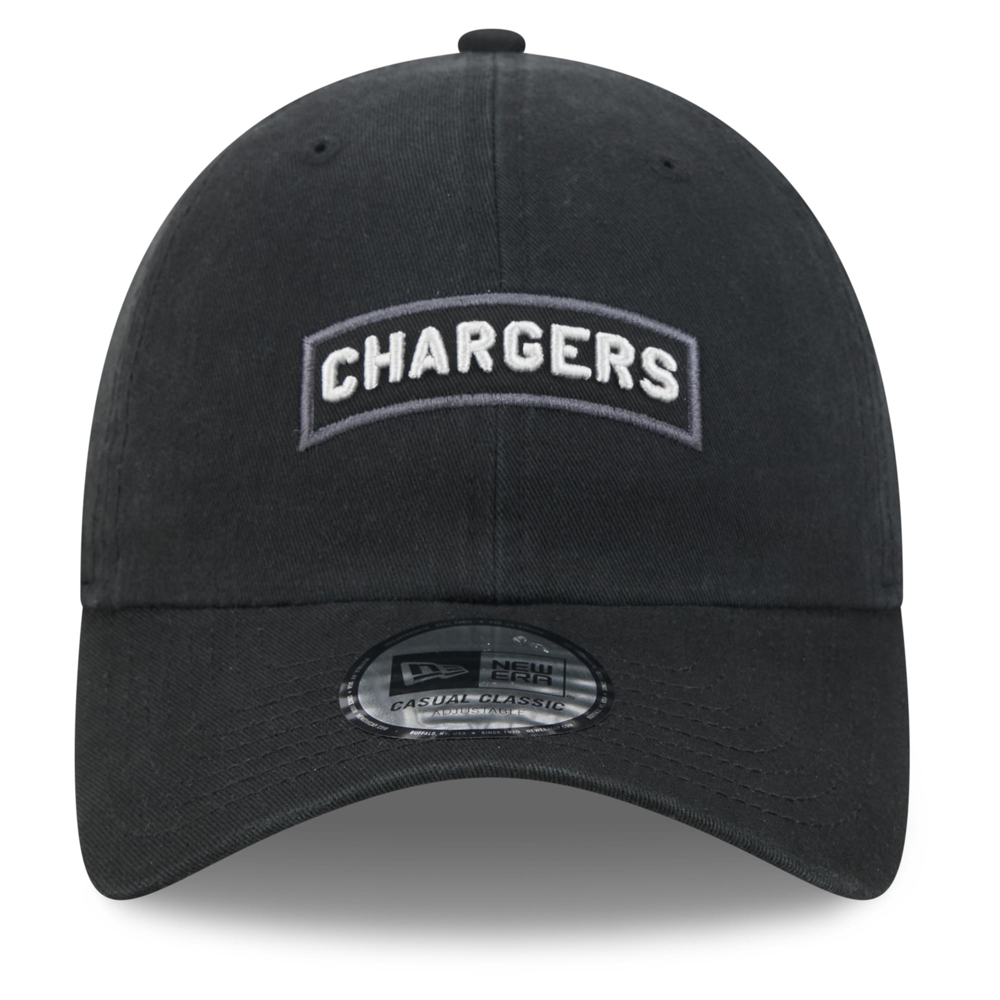 Casquette New Era noire pour homme Los Angeles Chargers 2026 Salute To Service, style classique décontracté et ajustable