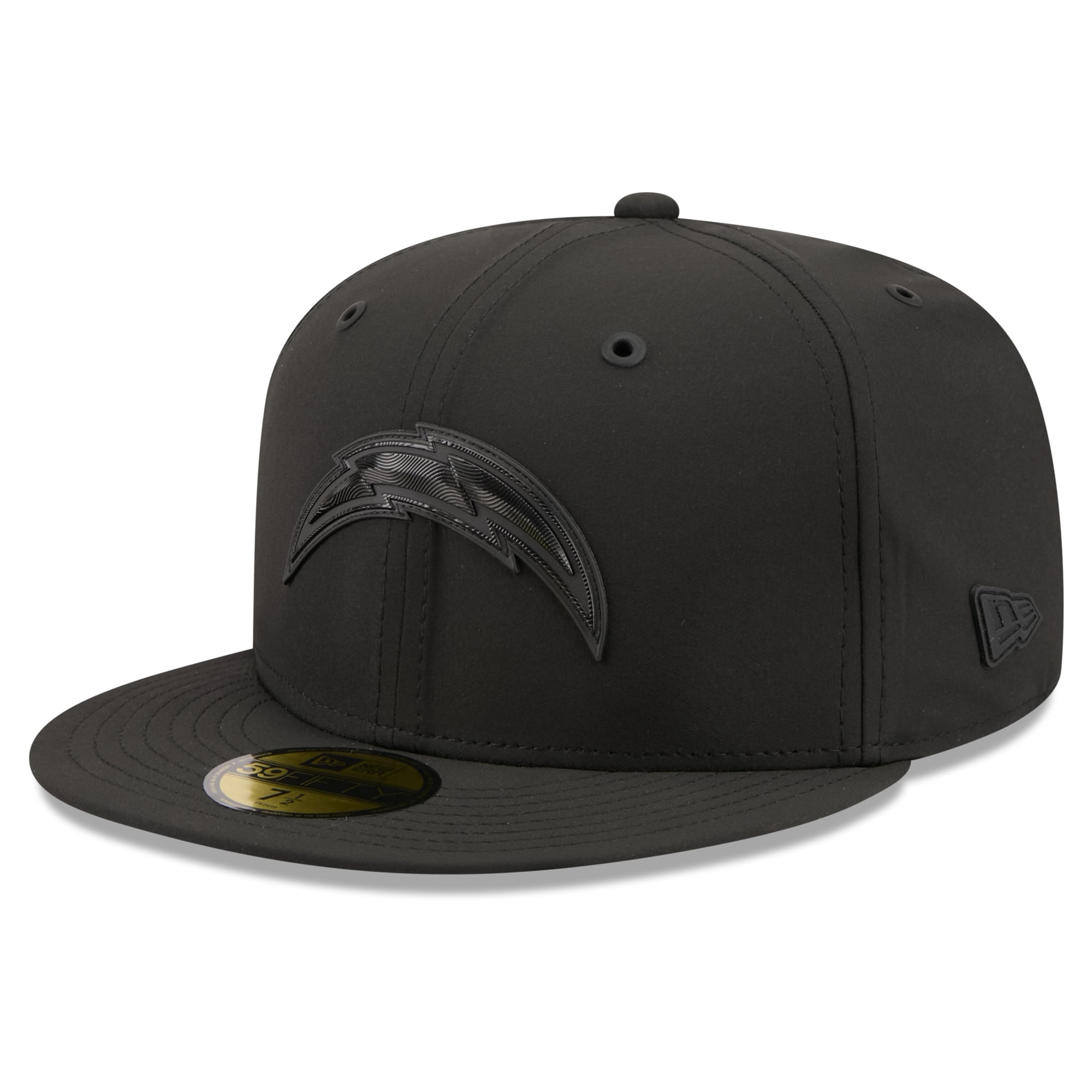 Casquette ajustée New Era noire Los Angeles Chargers 2026 Sideline 59FIFTY pour homme