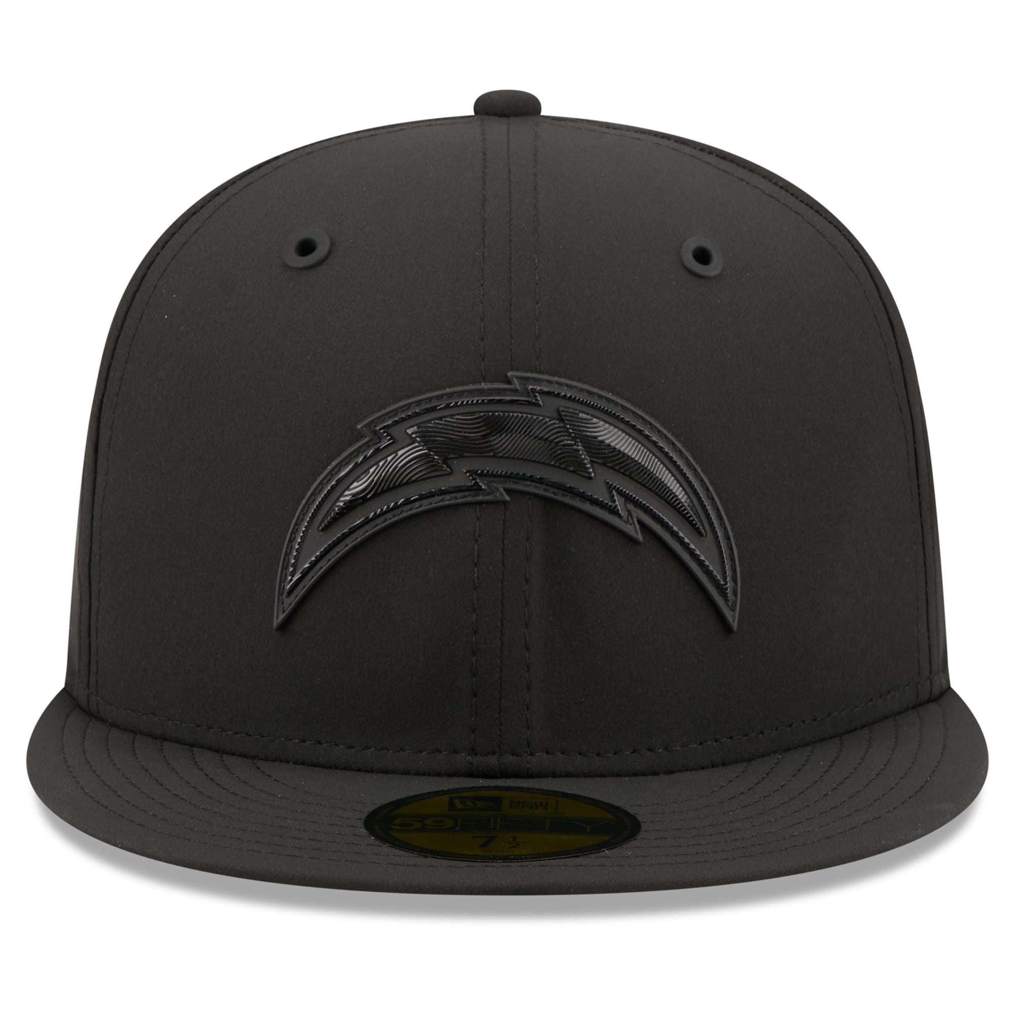 Casquette ajustée New Era noire Los Angeles Chargers 2026 Sideline 59FIFTY pour homme