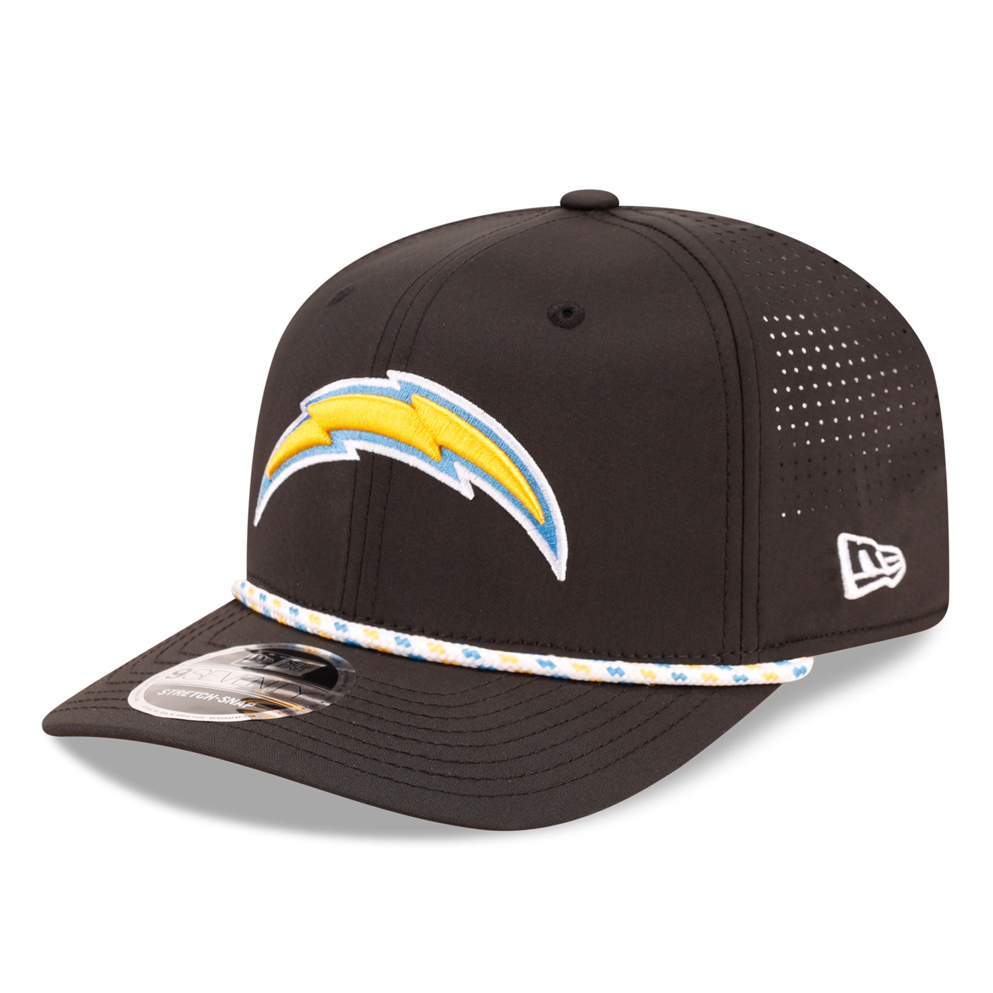 Casquette ajustable New Era noire Los Angeles Chargers 9SEVENTY pour homme