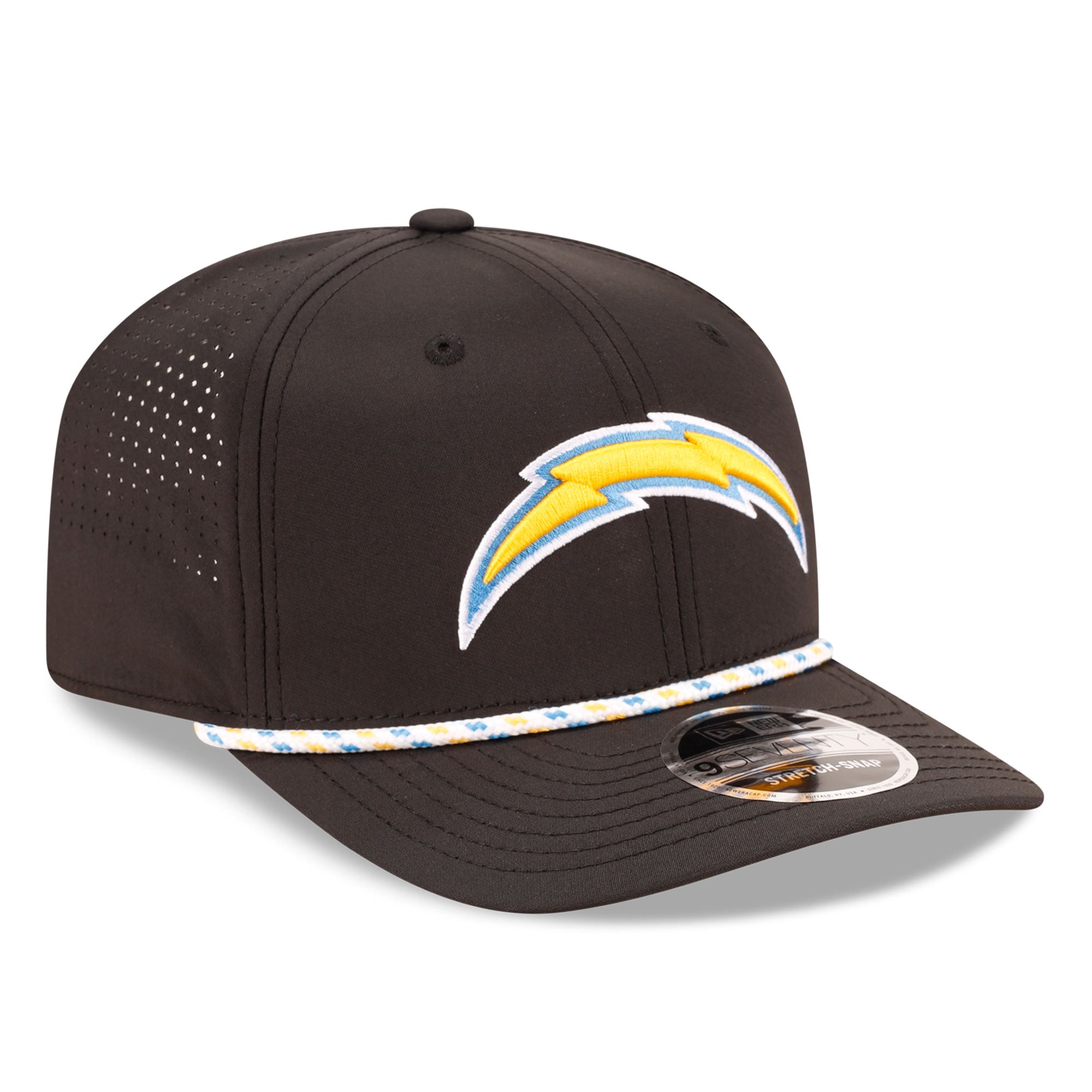 Casquette ajustable New Era noire Los Angeles Chargers 9SEVENTY pour homme