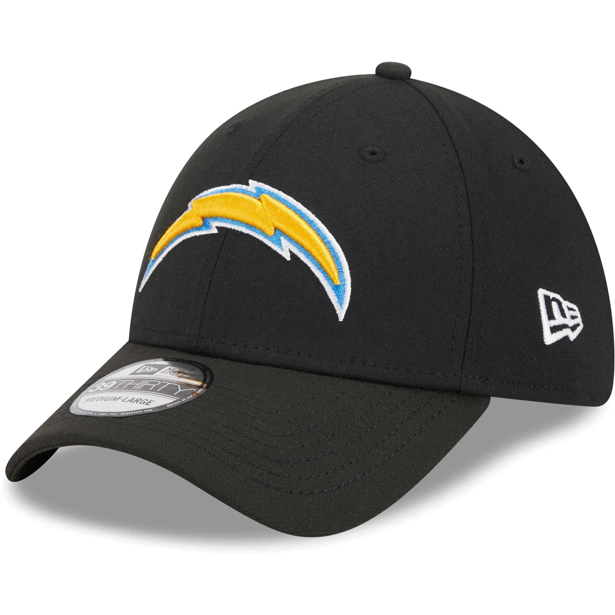 Casquette 39THIRTY Flex New Era Los Angeles Chargers Main pour homme, noire