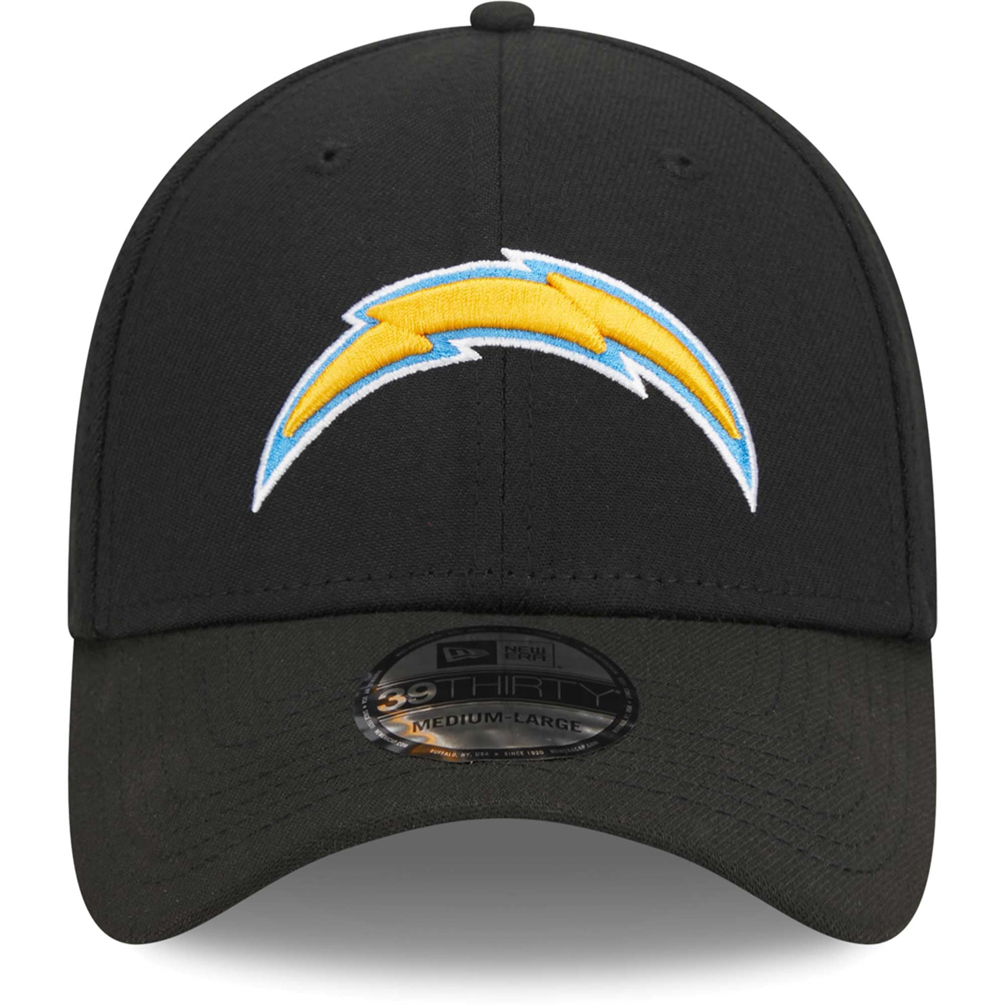 Casquette 39THIRTY Flex New Era Los Angeles Chargers Main pour homme, noire