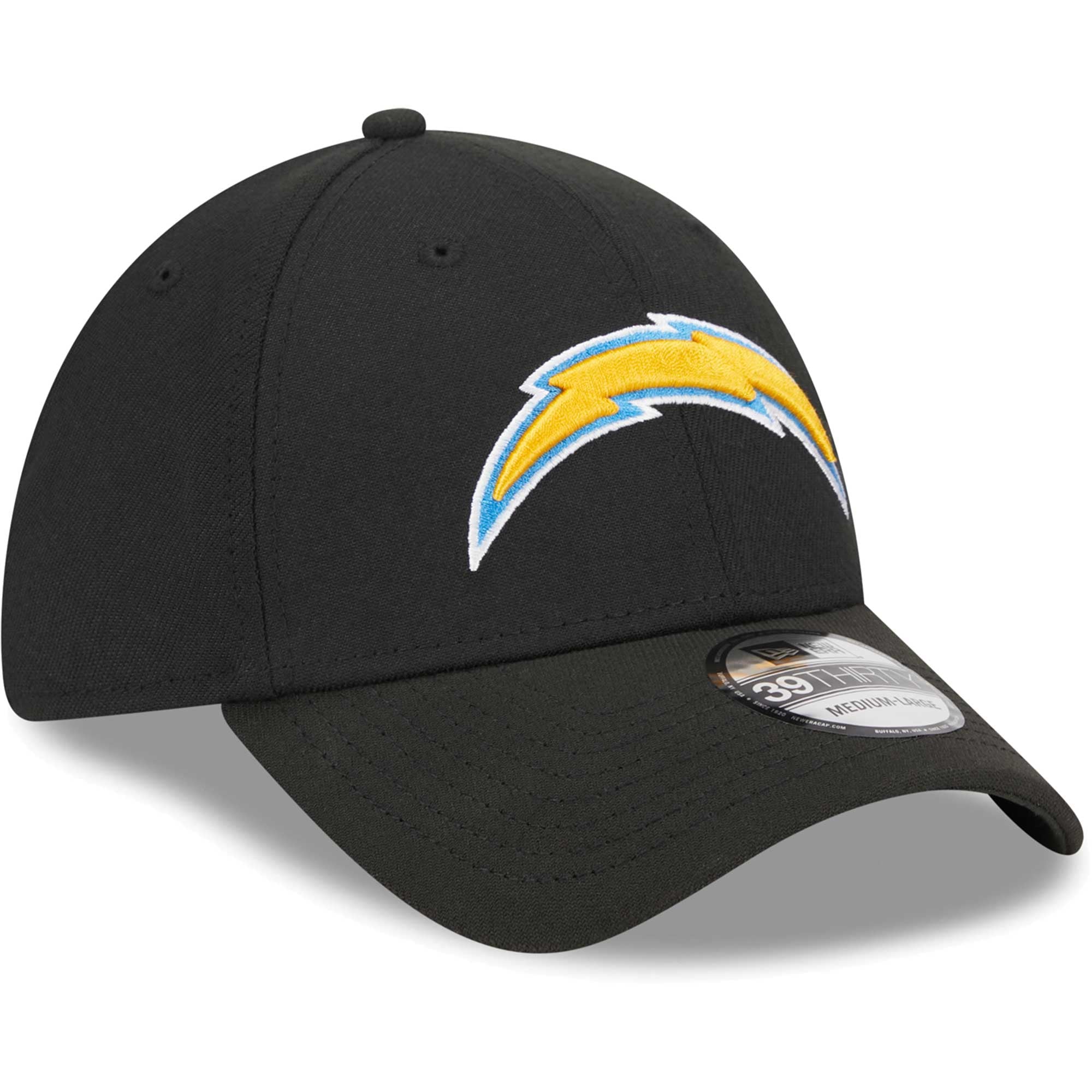 Casquette 39THIRTY Flex New Era Los Angeles Chargers Main pour homme, noire