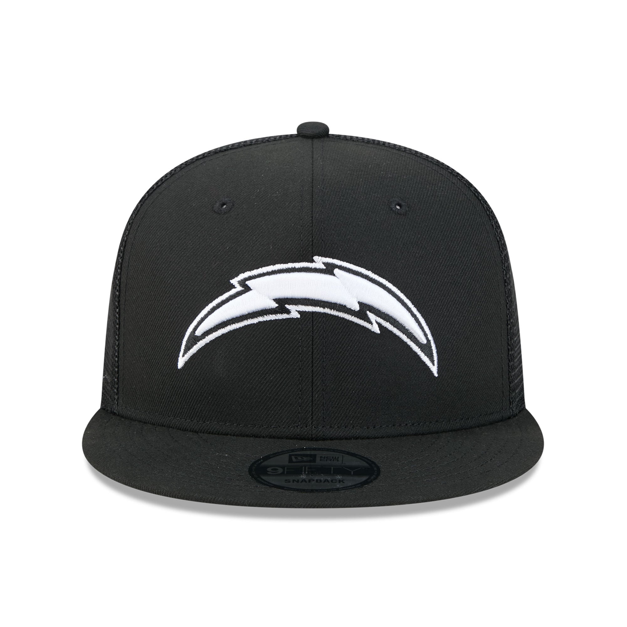 Casquette trucker New Era 9FIFTY noire et blanche Los Angeles Chargers pour homme