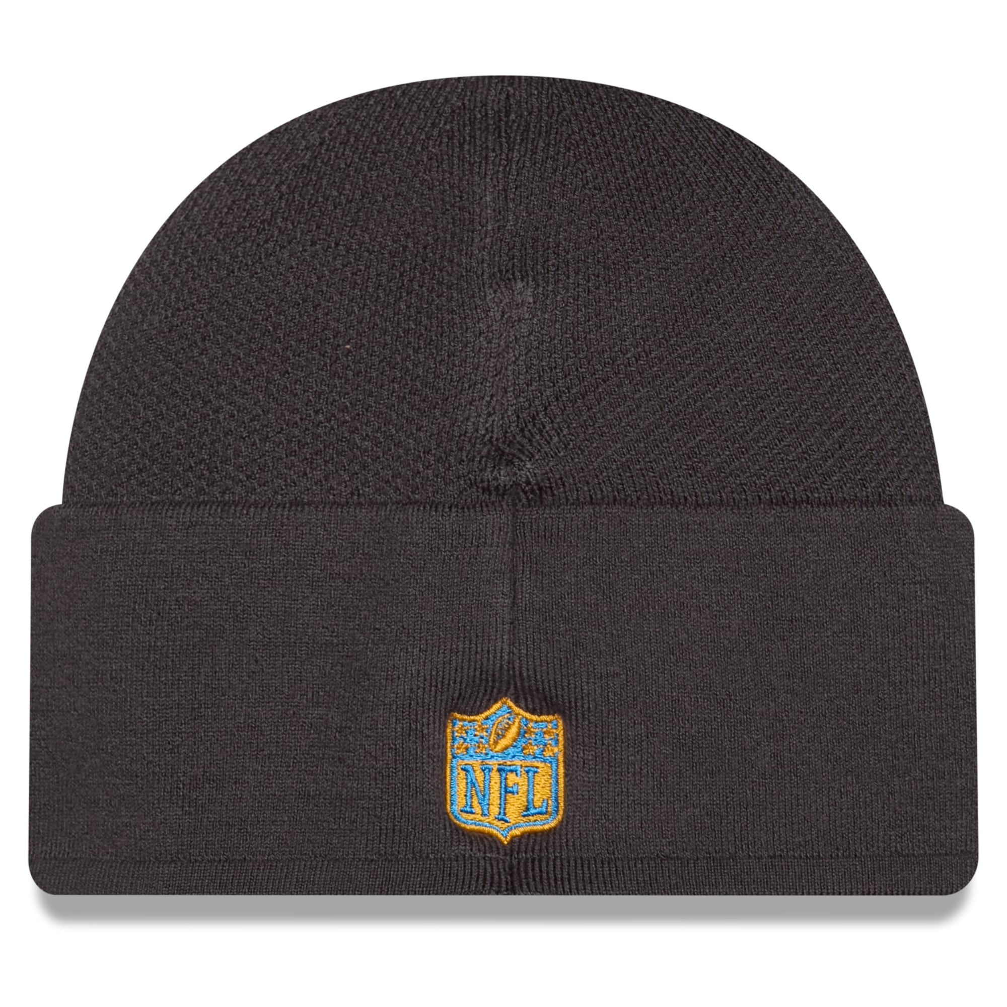 Bonnet d'hiver New Era Charcoal Los Angeles Chargers 2026 pour homme