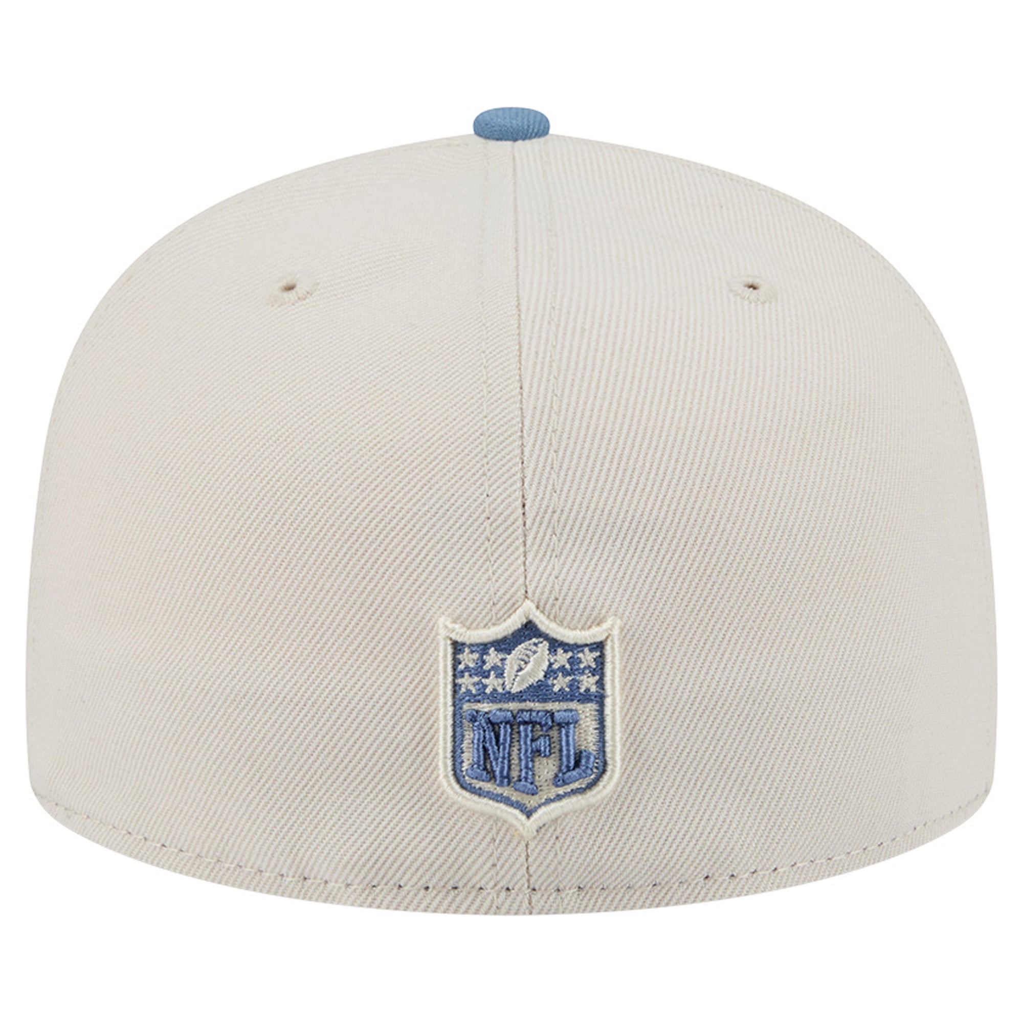 Casquette ajustée New Era 59FIFTY crème/bleue Los Angeles Chargers pour homme