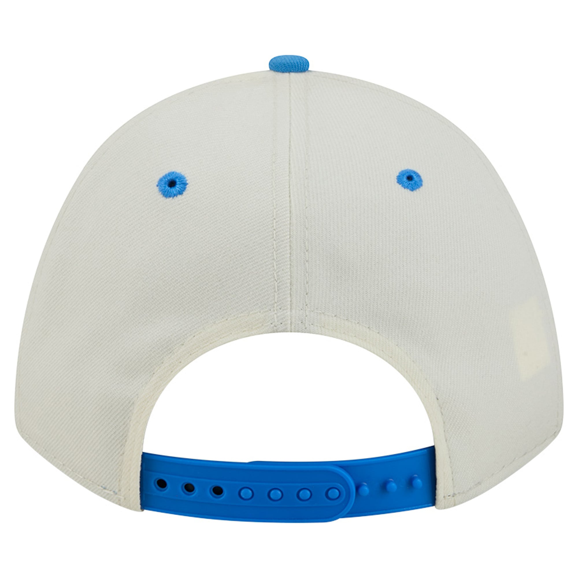 Casquette ajustable New Era Arch 9FORTY A-Frame M-Crown pour homme, couleur crème/bleu poudré, Los Angeles Chargers