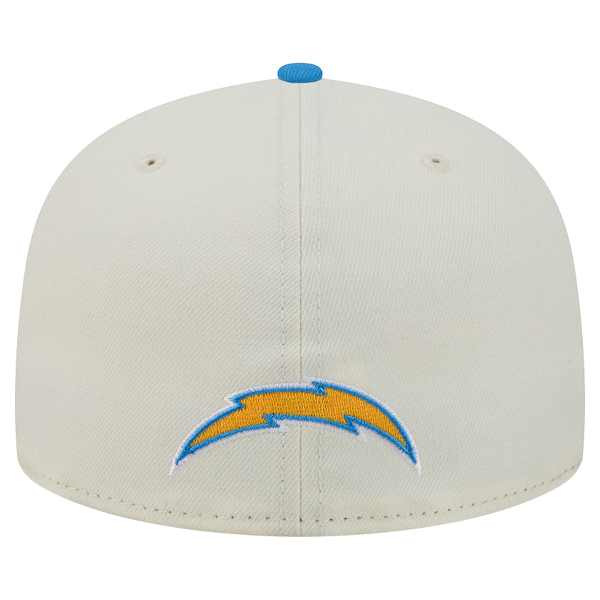 Men's New Era Cream/Powder Blue Los Angeles Chargers Deceptor 59FIFTY Fitted Hat