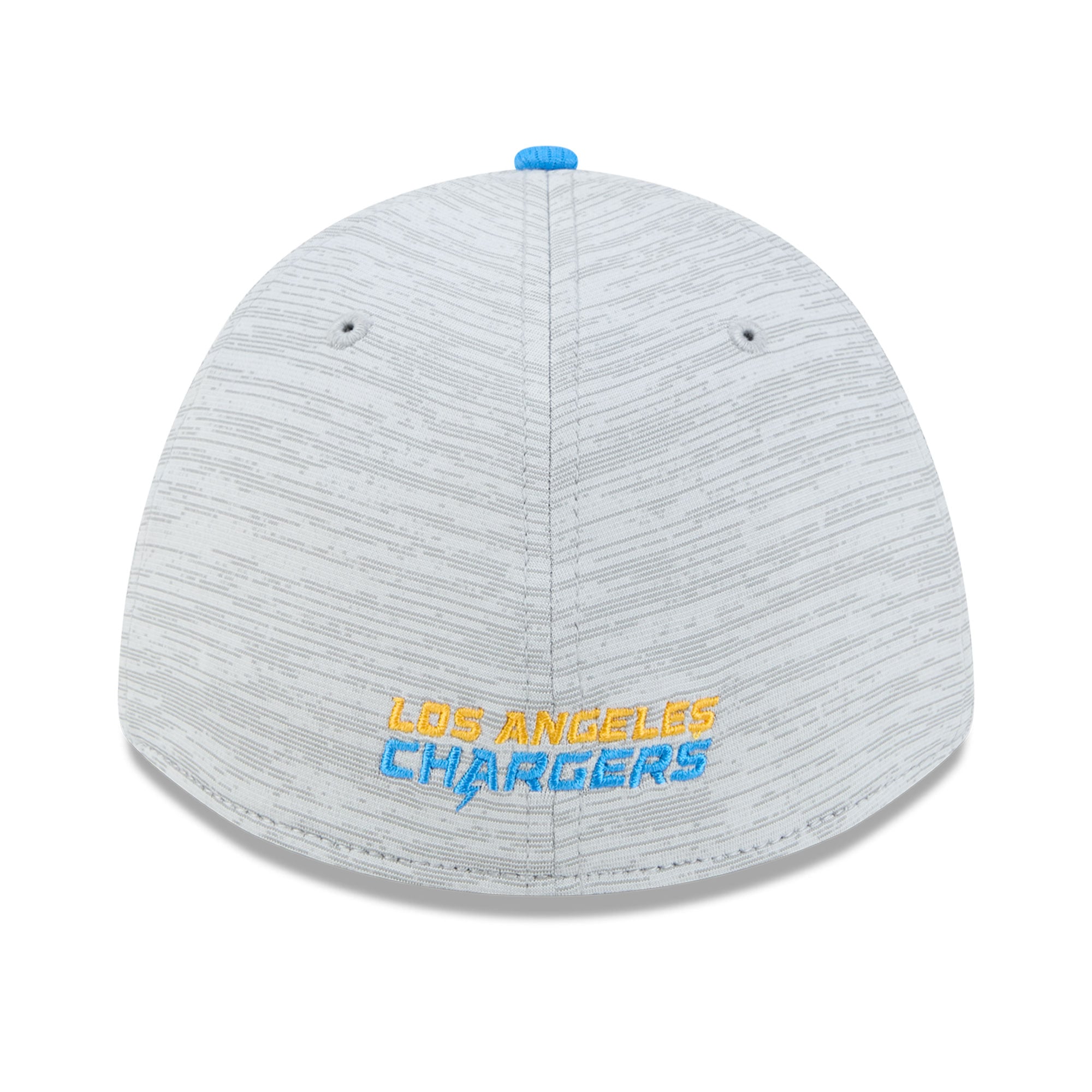 Casquette New Era Flex pour homme, grise/bleu ciel, Los Angeles Chargers, Tech M-Crown A-Frame 39THIRTY