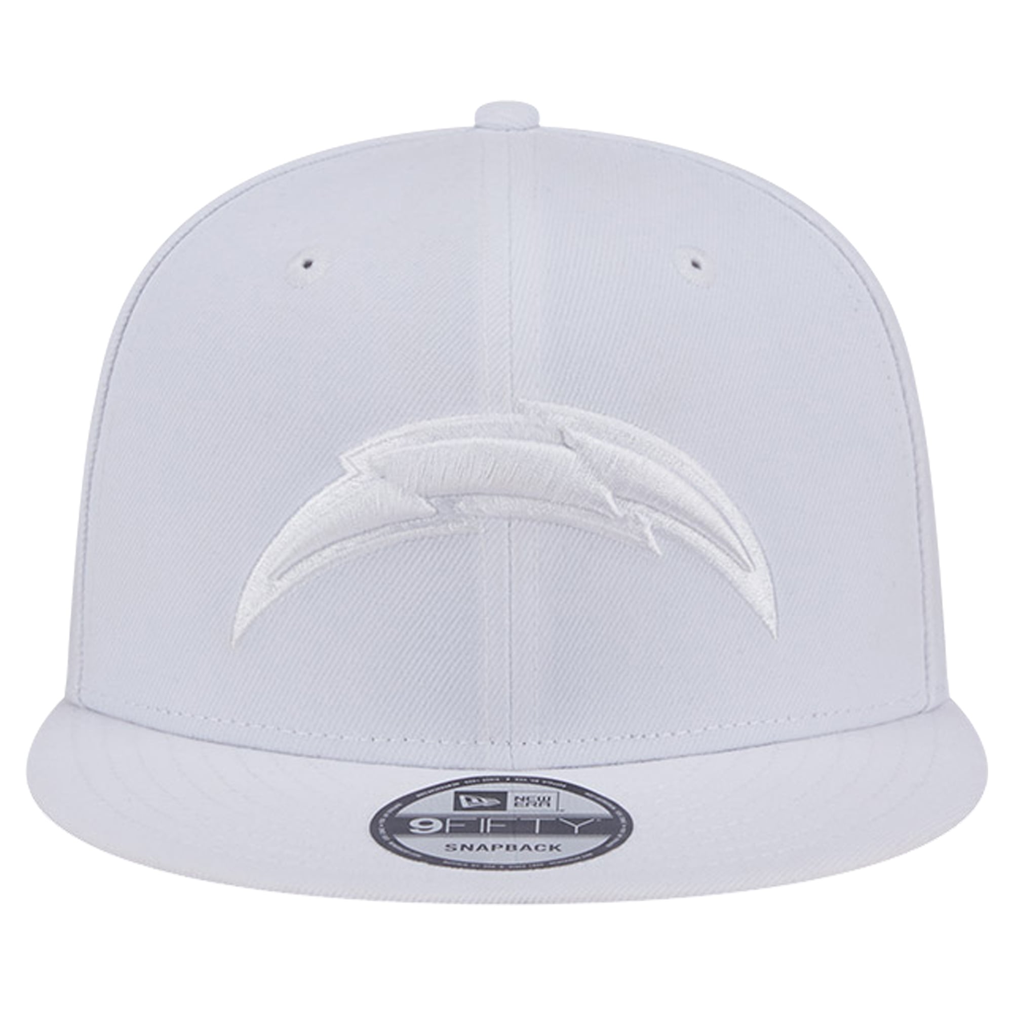 Casquette Snapback 9FIFTY Main Blanc sur Blanc des Chargers de Los Angeles New Era pour homme