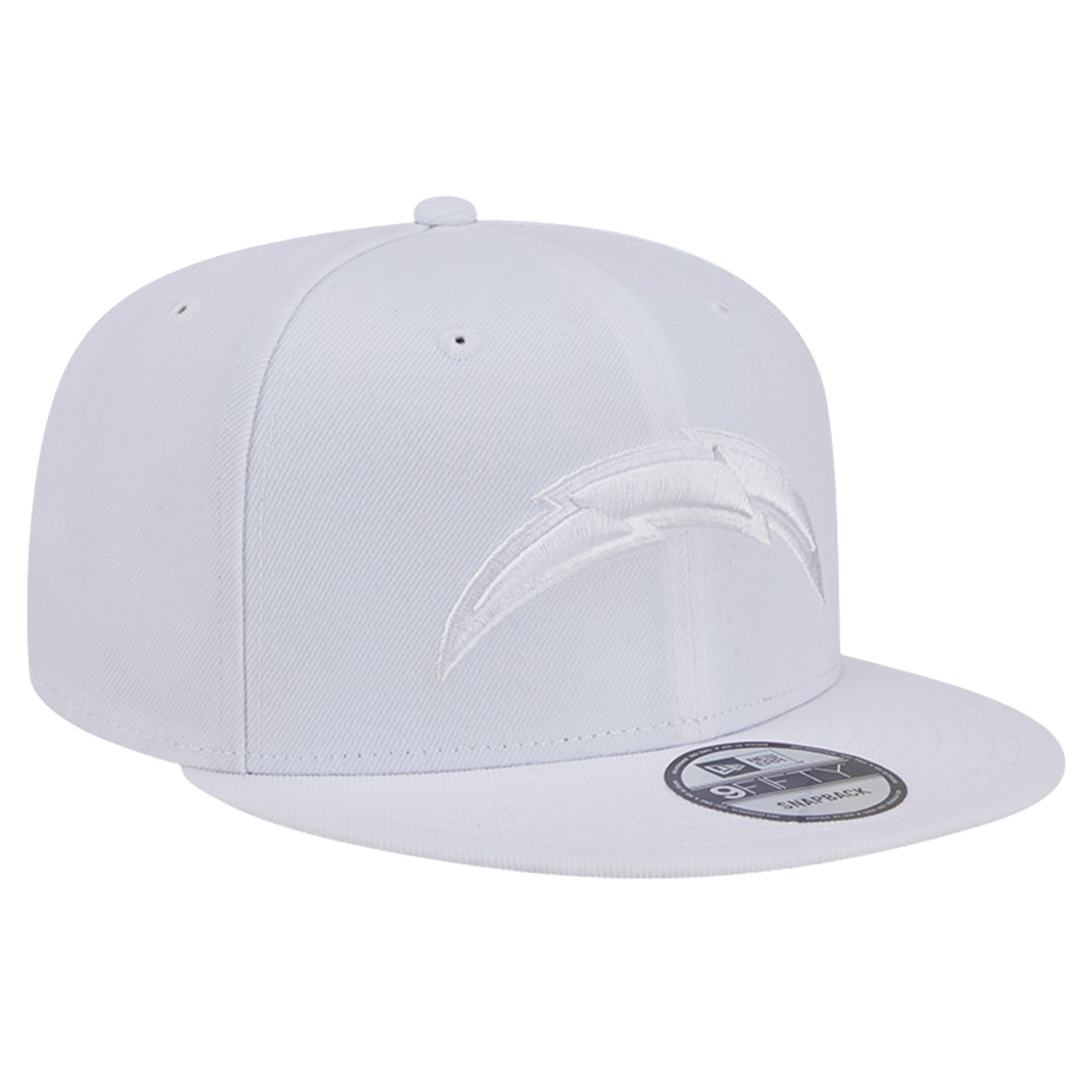 Casquette Snapback 9FIFTY Main Blanc sur Blanc des Chargers de Los Angeles New Era pour homme