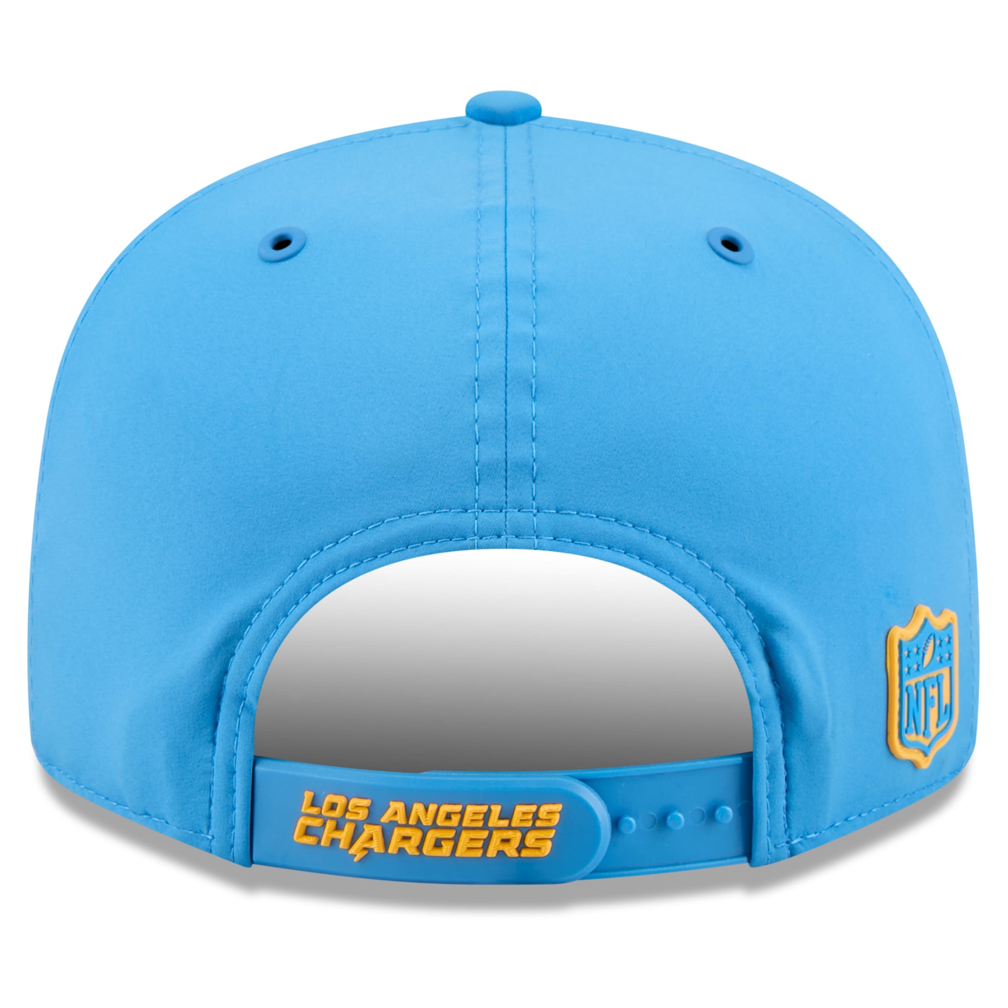 Casquette snapback New Era 9FIFTY bleu poudré Los Angeles Chargers 2026 Sideline pour homme
