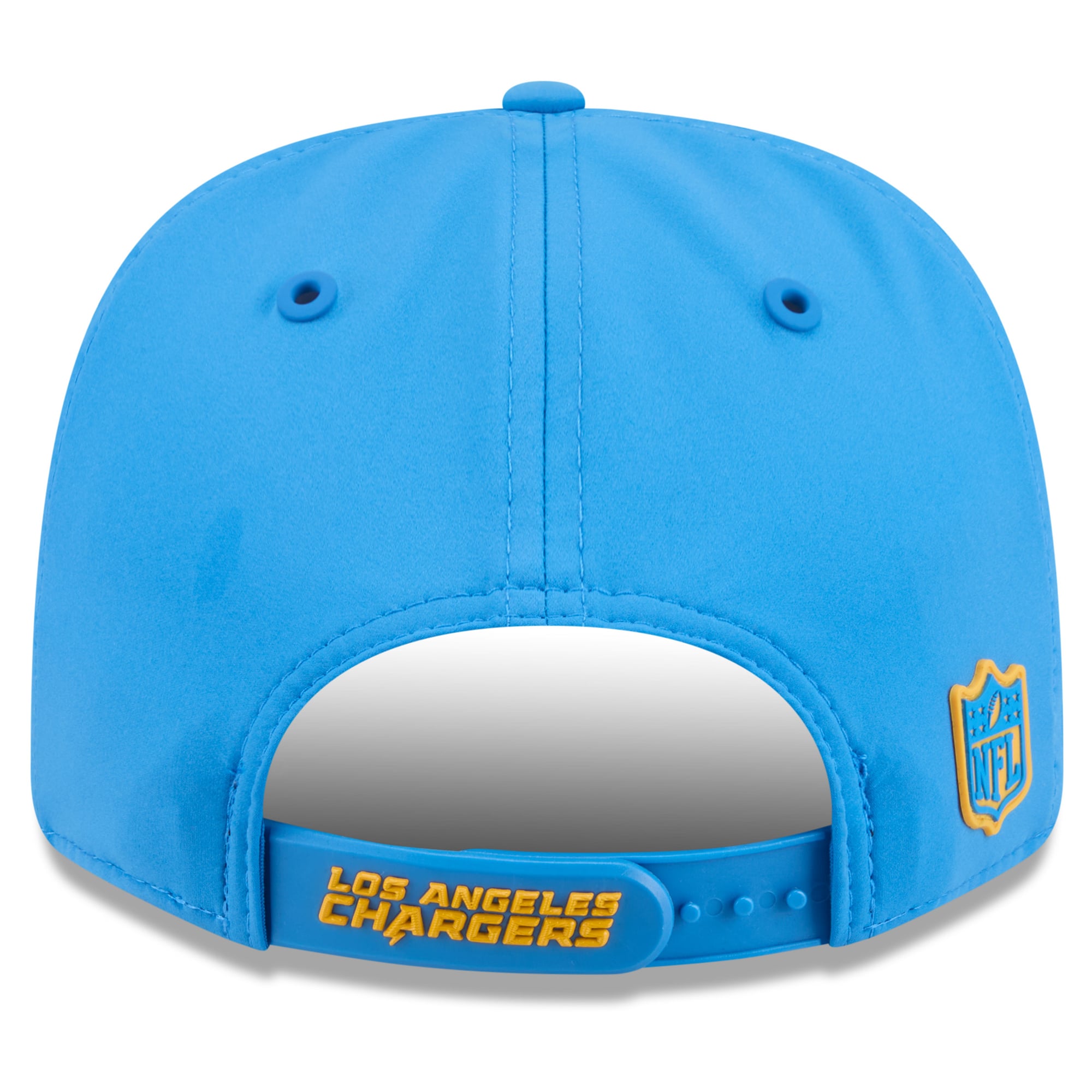 Casquette ajustable New Era bleu poudré Los Angeles Chargers 2026 Sideline 9SEVENTY pour homme