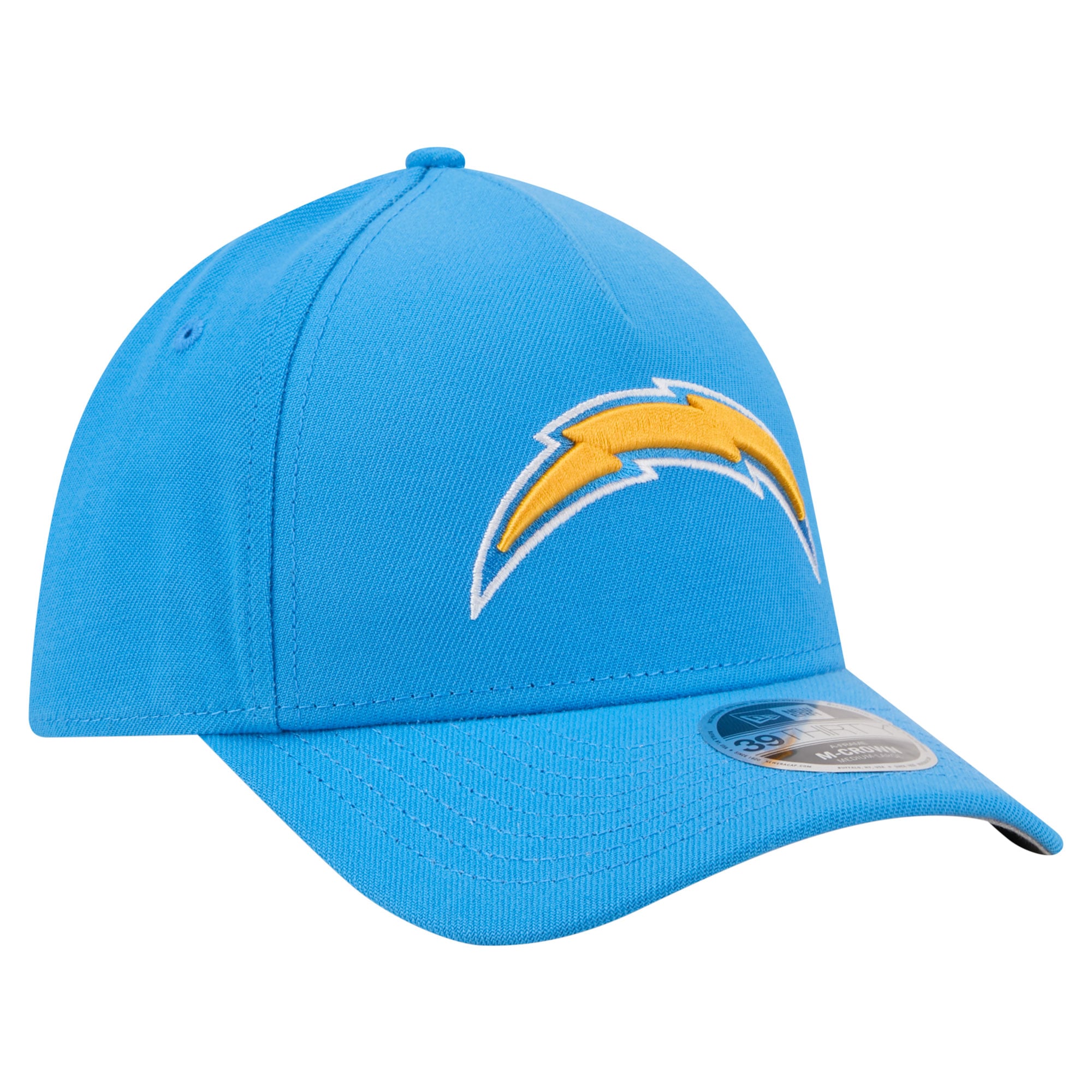 Casquette extensible New Era bleu poudré Los Angeles Chargers 39THIRTY M-Crown pour homme
