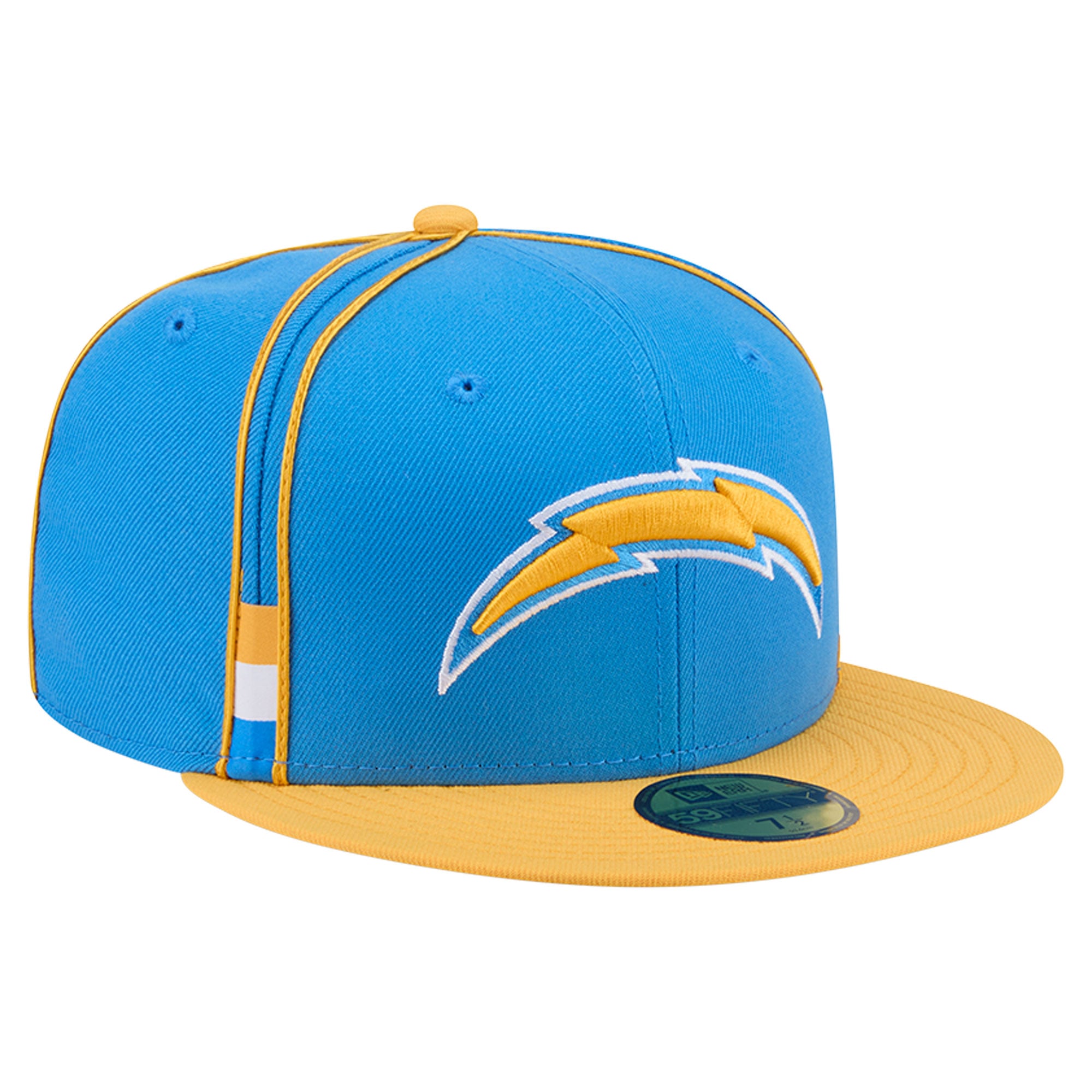 Casquette ajustée New Era 59FIFTY bleu poudré Los Angeles Chargers pour homme