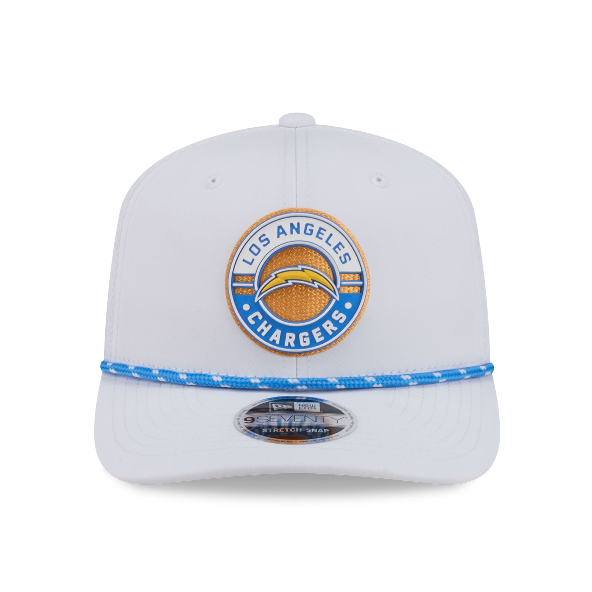 Casquette ajustable New Era blanche Los Angeles Chargers Game 9SEVENTY pour homme