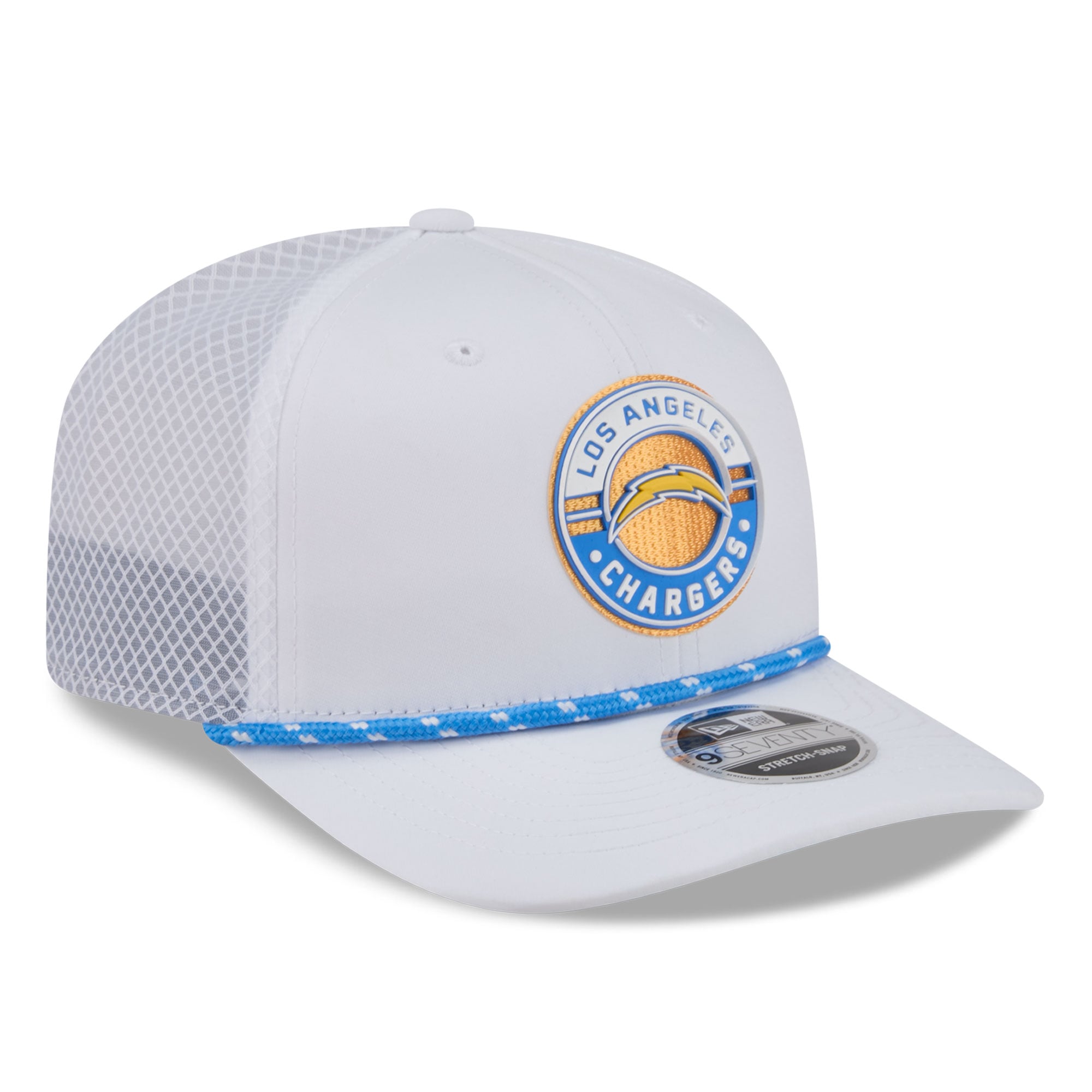 Casquette ajustable New Era blanche Los Angeles Chargers Game 9SEVENTY pour homme