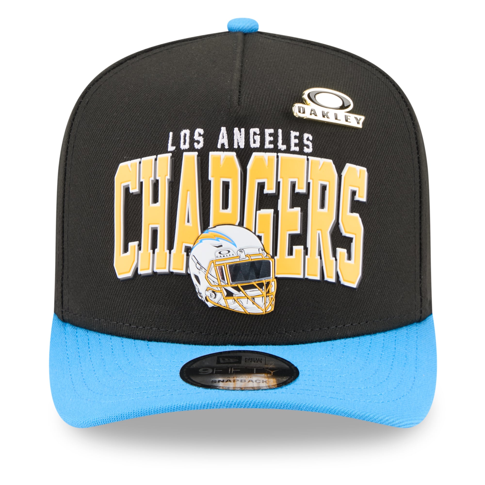 Casquette snapback New Era x Oakley noire Los Angeles Chargers 9FIFTY A-Frame pour homme