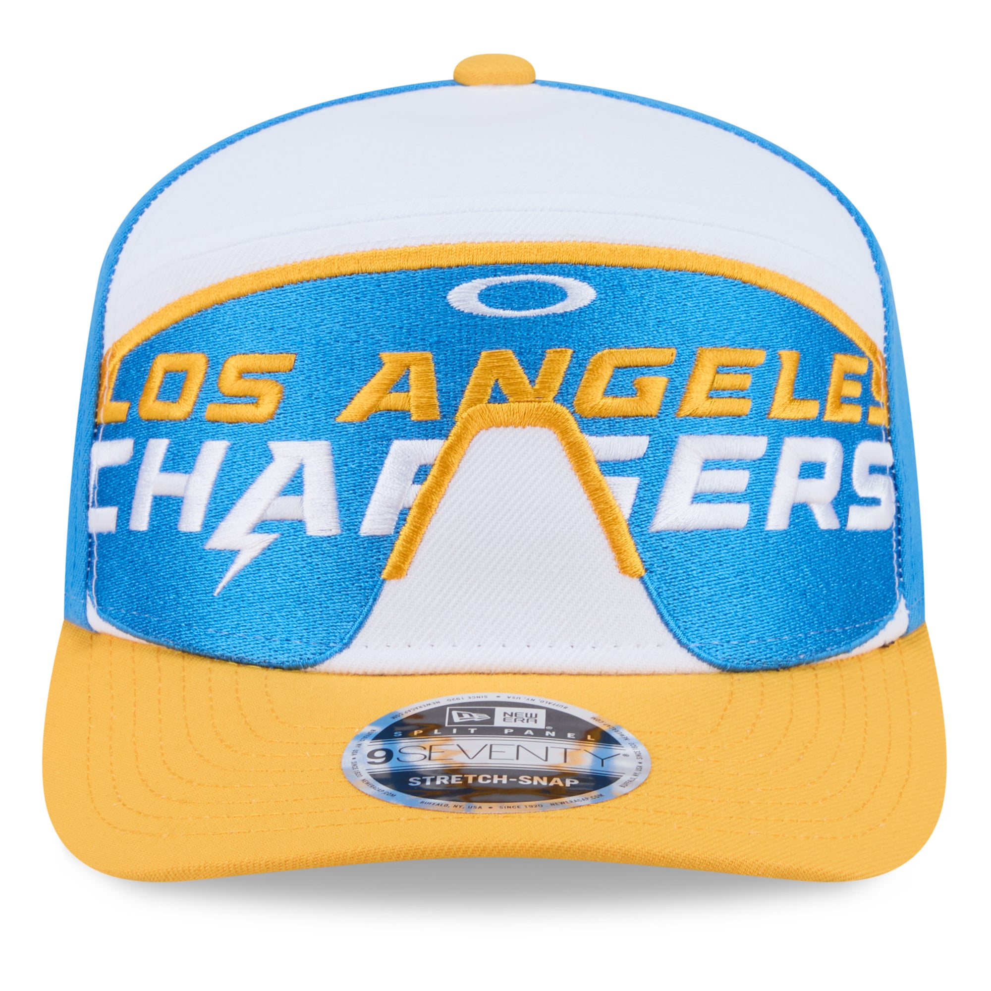 Casquette ajustable New Era x Oakley Powder Blue Los Angeles Chargers 9SEVENTY pour homme