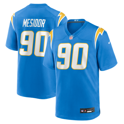 Akheem Mesidor Los Angeles Chargers Nike Team Game Jersey - Powder Blue
