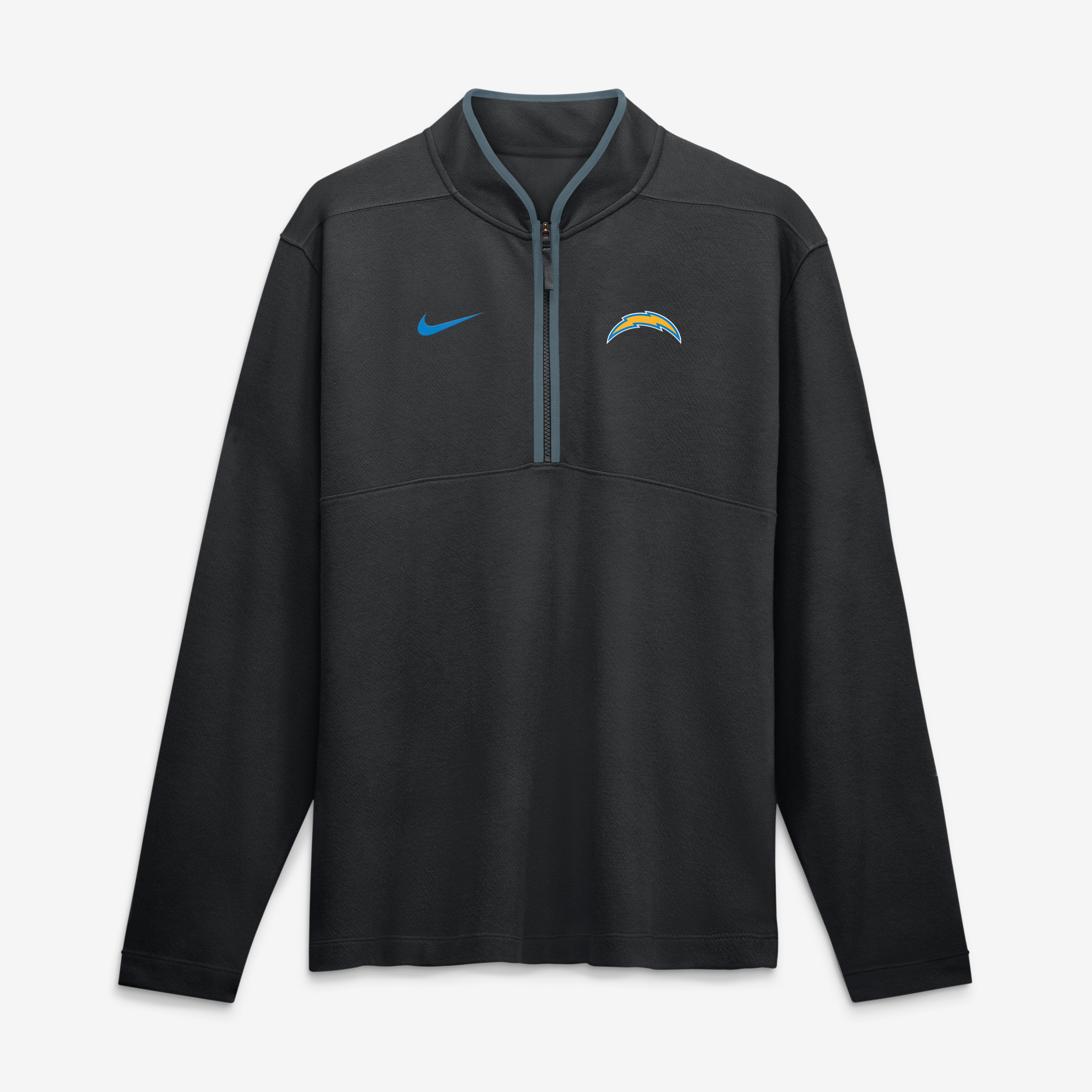 Men's Nike  Black Los Angeles Chargers Dri-FIT Victory Half-Zip Pullover