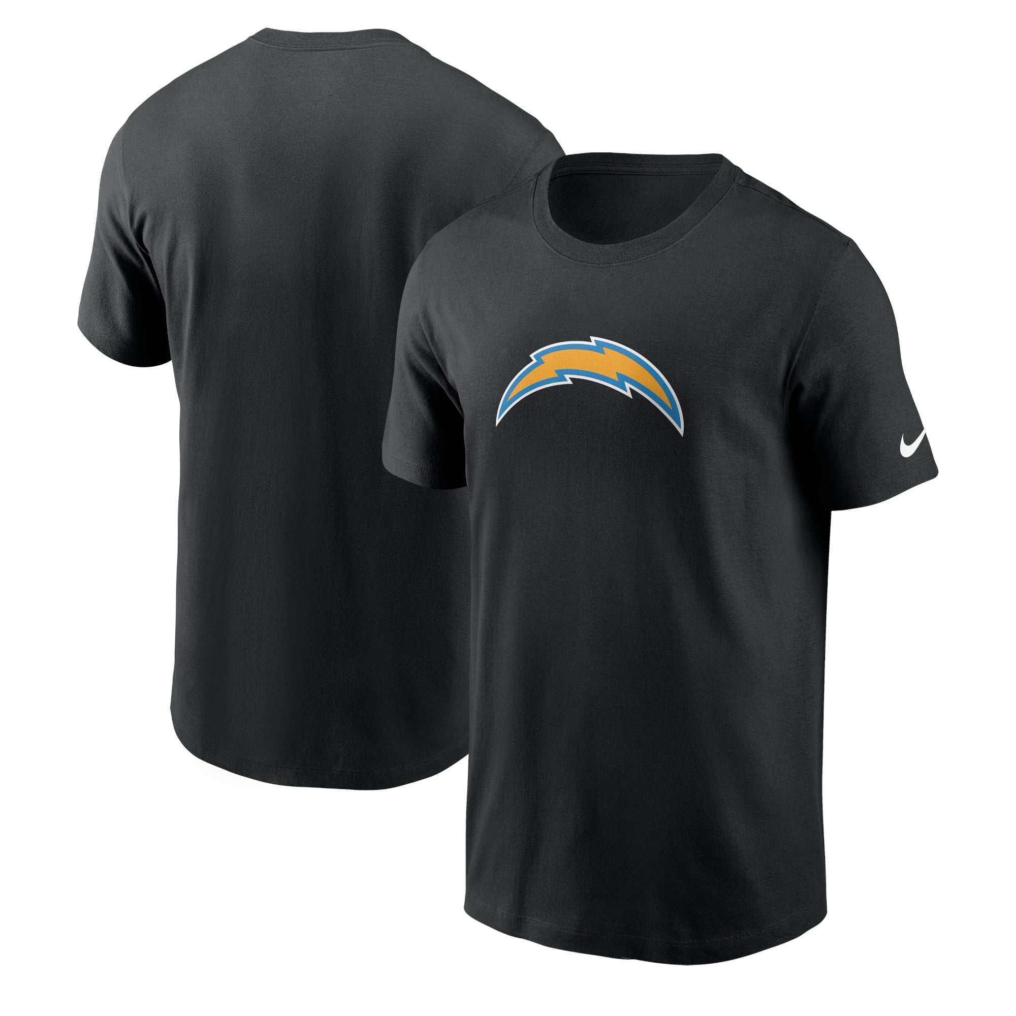 T-shirt essentiel avec logo Nike des Chargers de Los Angeles noir pour homme