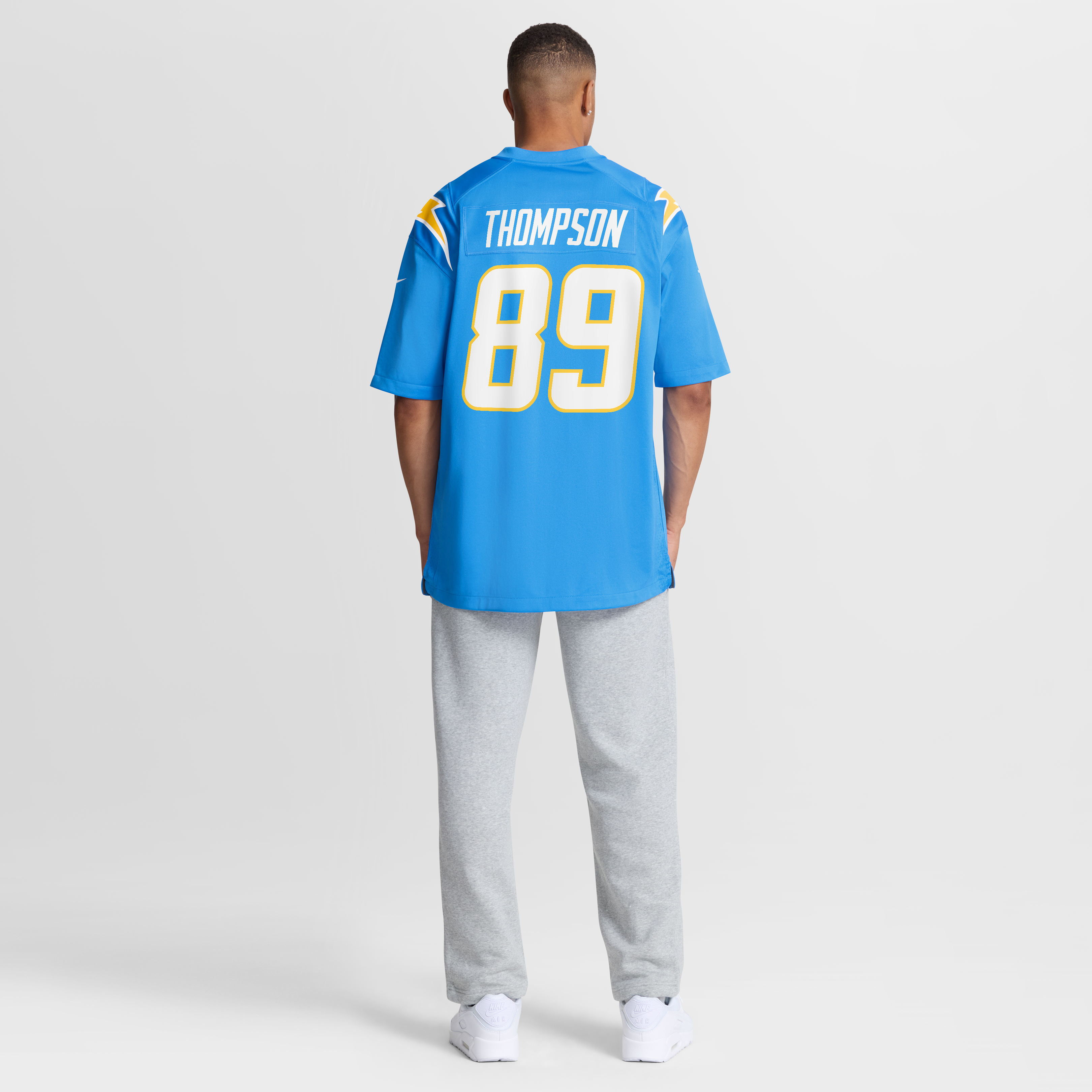 Men's Nike Brenen Thompson Powder Blue Los Angeles Chargers Team Game Jersey