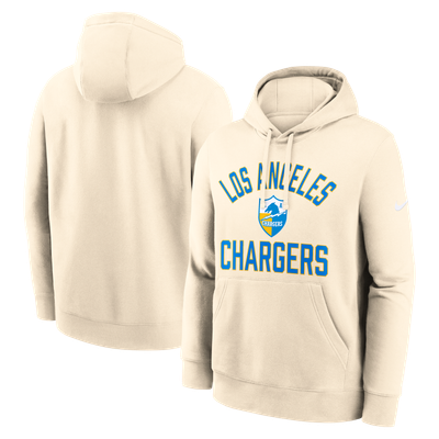 Los Angeles Chargers Nike Vintage Club Pullover Hoodie - Cream