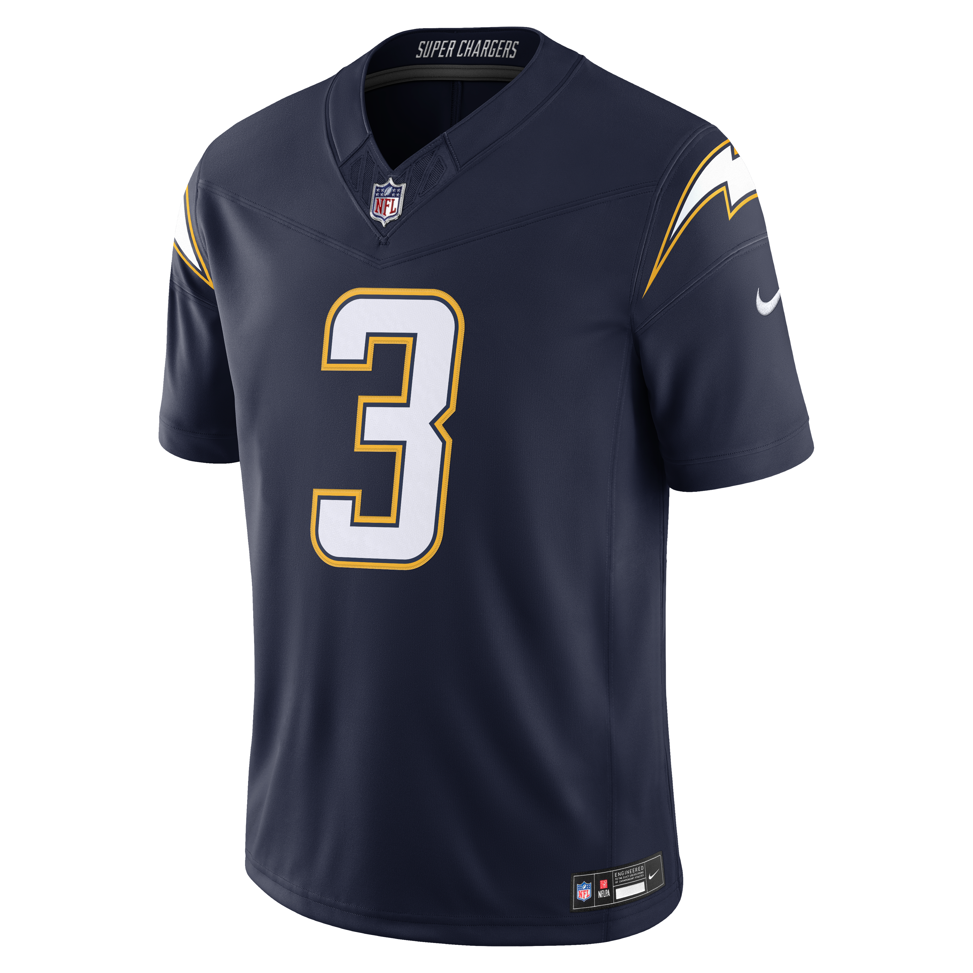 Maillot Nike Derwin James Jr. bleu marine Los Angeles Chargers Alternate Super Vapor F.U.S.E. Stitched Limited pour homme