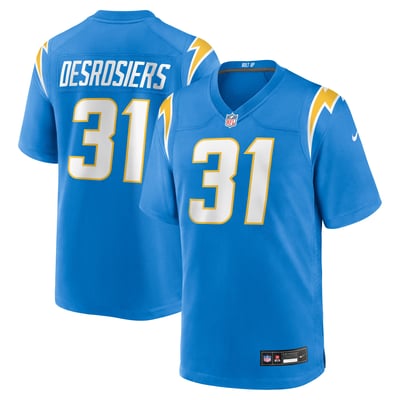 Greg Desrosiers Jr. Los Angeles Chargers Nike Team Game Jersey - Powder Blue