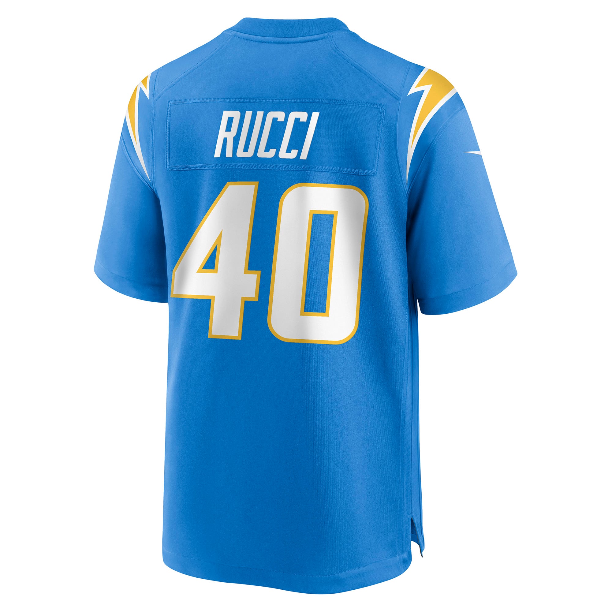 Maillot de match Nike Hayden Rucci bleu poudré des Chargers Los Angeles pour homme
