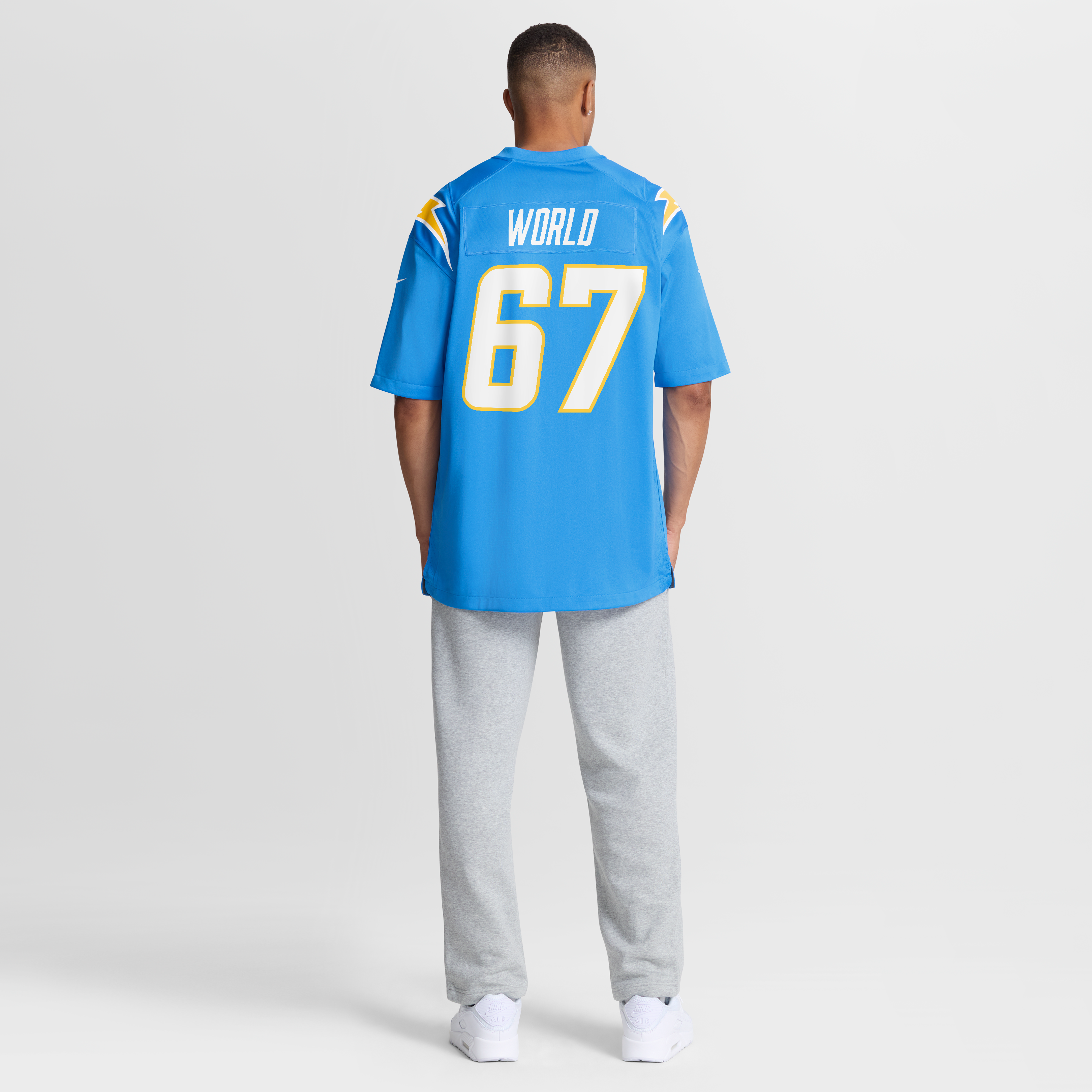 Men's Nike Isaiah World Powder Blue Los Angeles Chargers Team Game Jersey