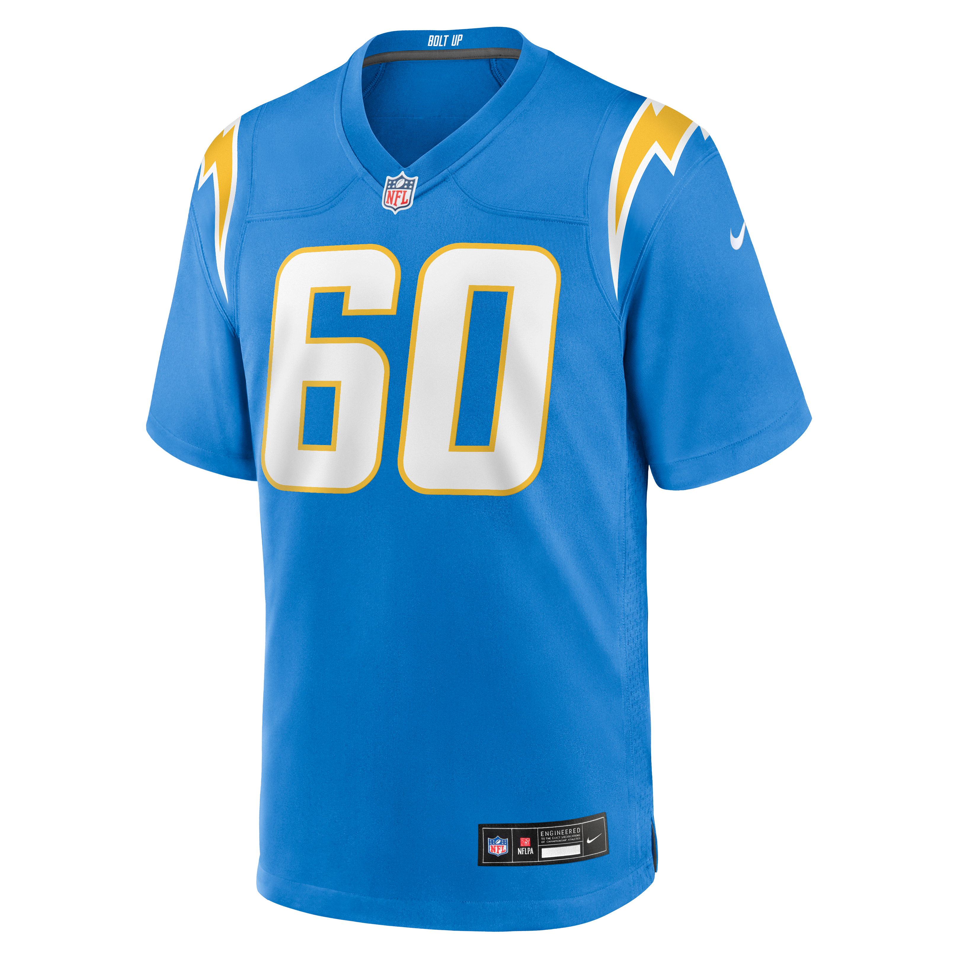 Men's Nike Jacob Spomer Powder Blue Los Angeles Chargers Team Game Jersey
